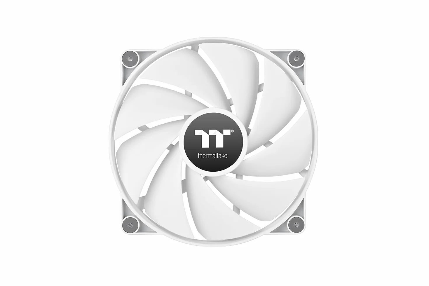Thermaltake CT200 PC Cooling Fan | Ventilador PWM de 200mm | 1 Unidad | Diseño de Cable Modular | Rodamiento Hidráulico Silencioso | Blanco Nieve
