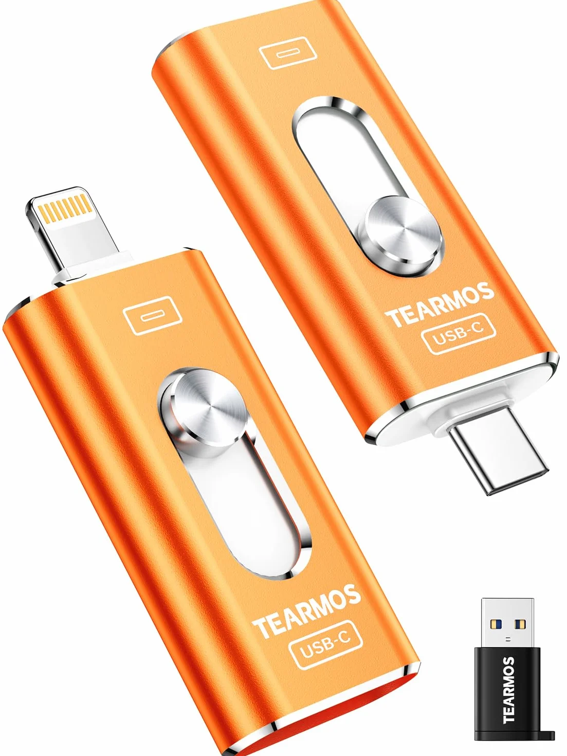 Memoria de 256 GB para unidad flash de iPhone, almacenamiento de teléfono para fotos y videos, copia de seguridad de archivos, compatible con iPhone, iPad, Android, PC, Plug & Play, no