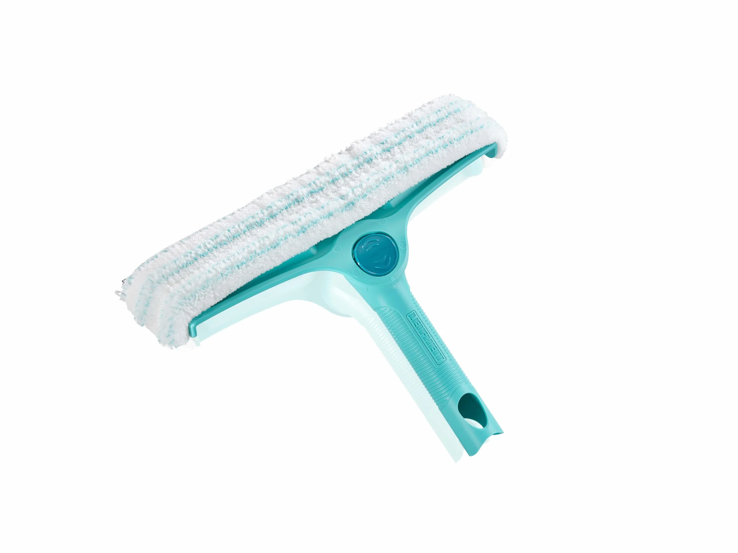 Leifheit Limpiacristales 4in1 con Regleta de Goma y Articulación Ajustable, Click System