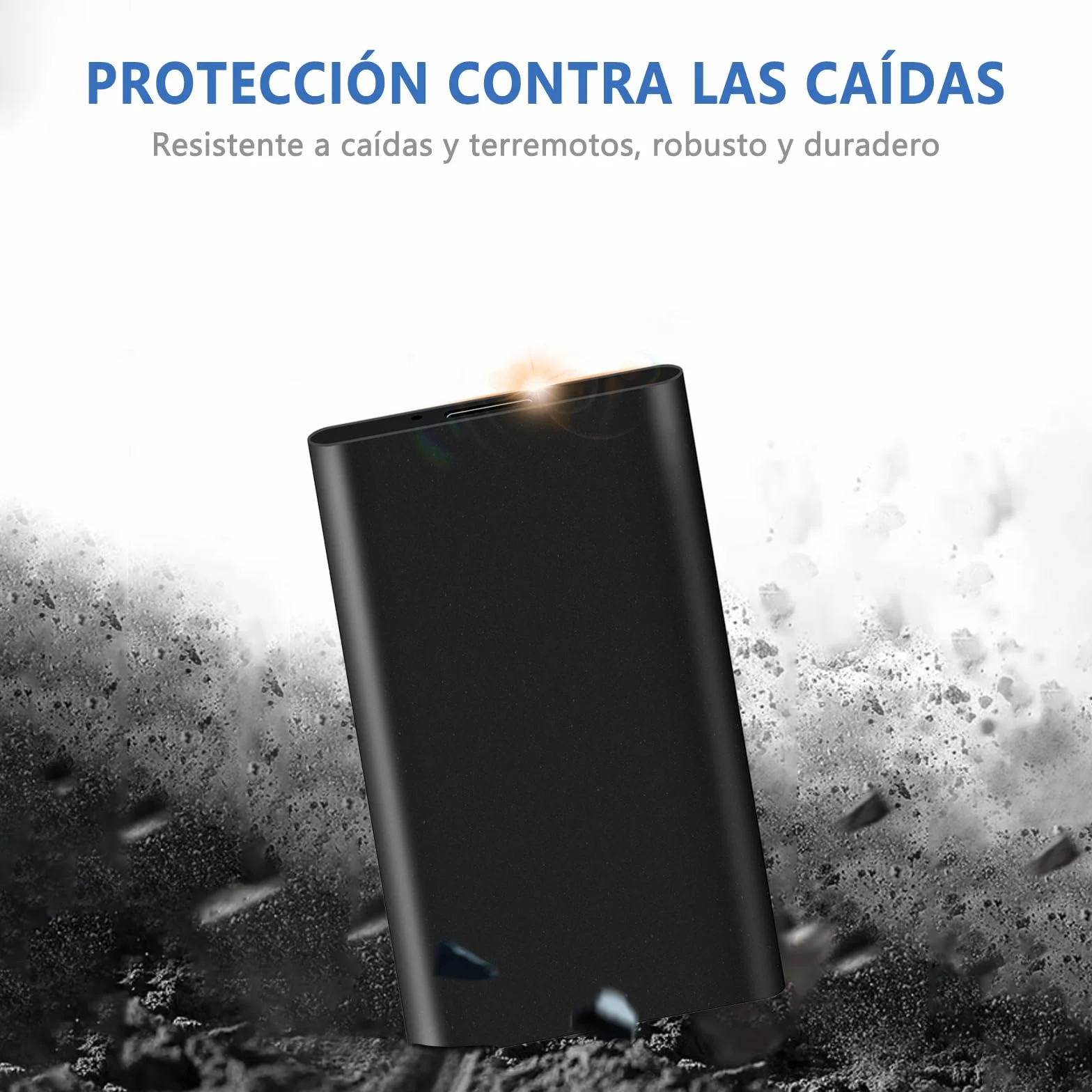 Watpot Disco Duro Externo 2TB USB Ultrafino Diseño Metálico Portátil para Mac, PC, Laptop, Ordenador, Smart TV