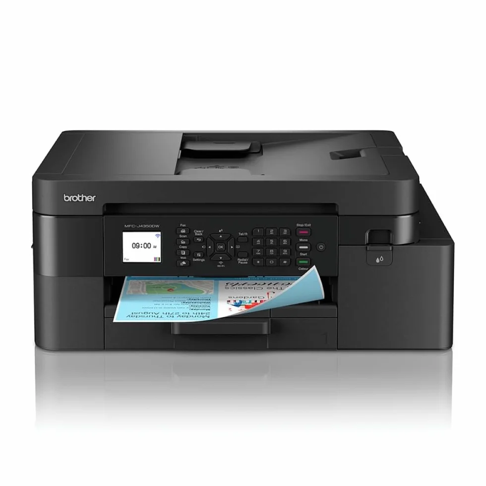 Brother MFCJ4350DW Impresora Multifunción de Tinta WiFi y WiFi Direct con Altas Prestaciones, Dúplex y Fácil Configuración, Negro