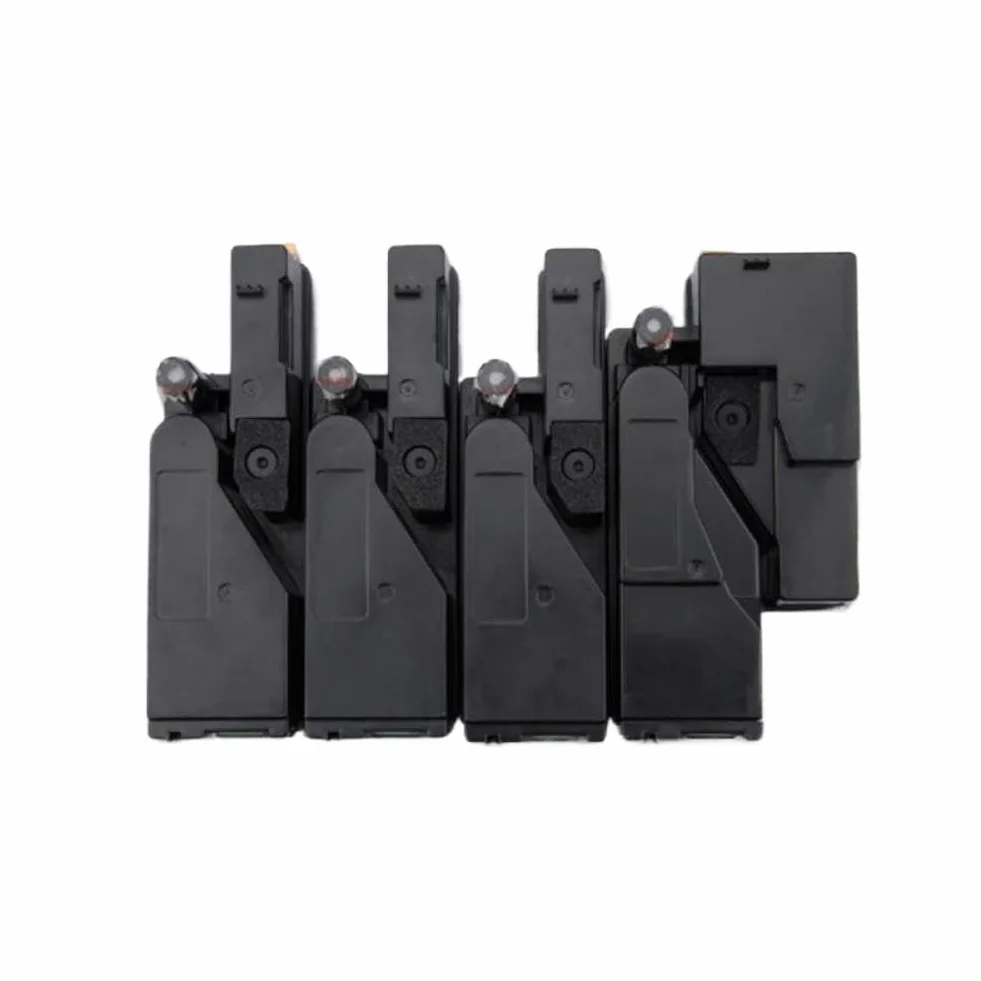 Juego de 4 Cartuchos de Tóner con Chips S050614 S050613 S050612 S050611 Compatible con Impresora Láser C1700 1700 C1750 1750 CX17