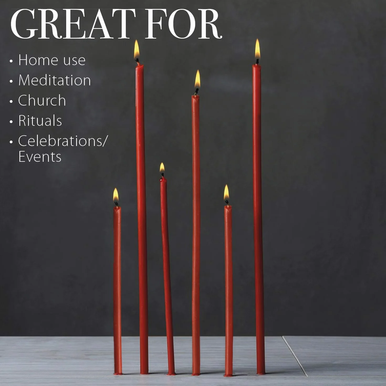 Danilovo Ritual Velas de cera de abeja rojo ortodoxe decoración 16 cm 50 unidades