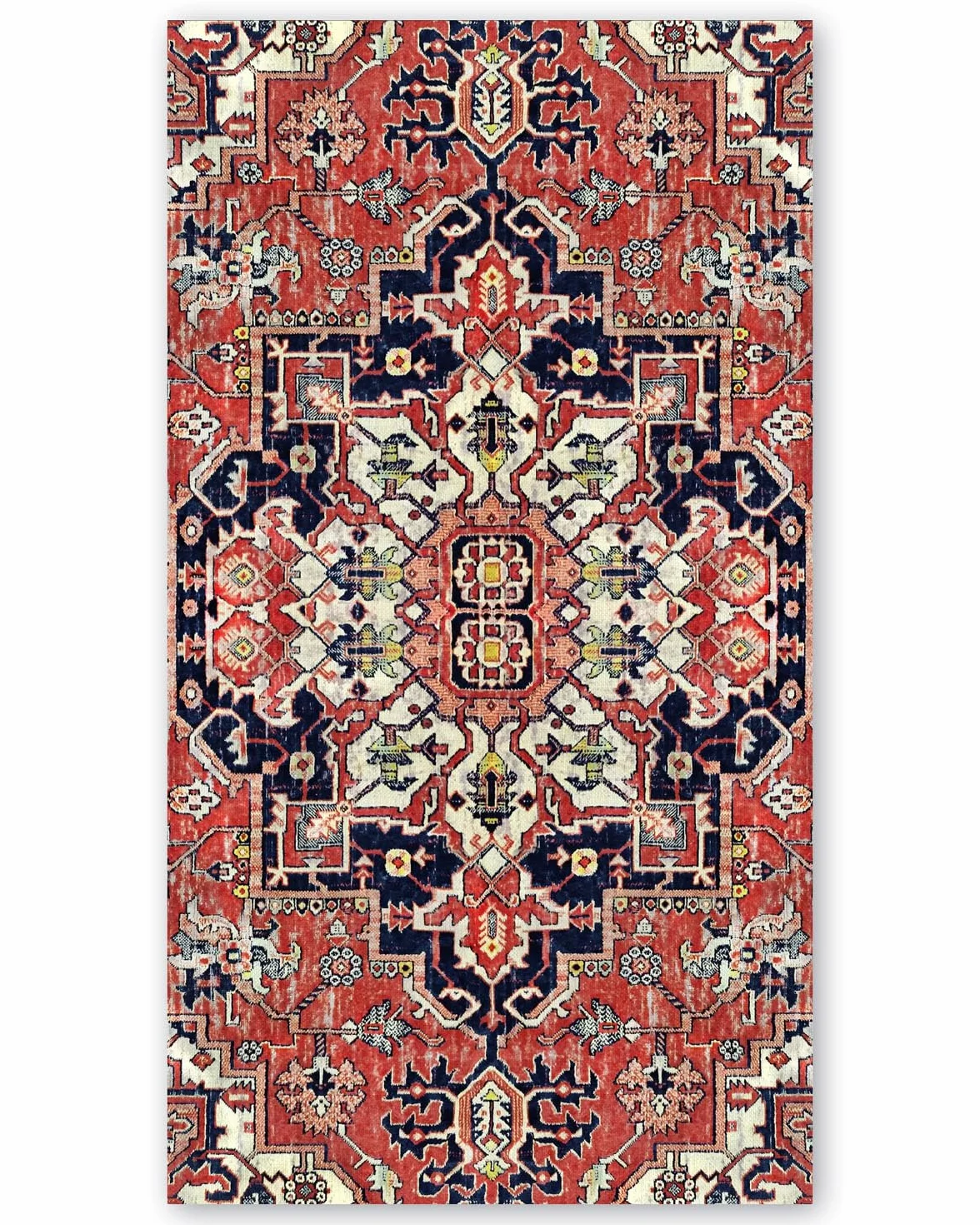 Panorama Alfombra Vinílica Cocina Baño - Modelo Persa 60x110 cm - Varios tamaños - Plana Sin Pelo, Antideslizante y Fácil de Limpiar - Decoración Hogar
