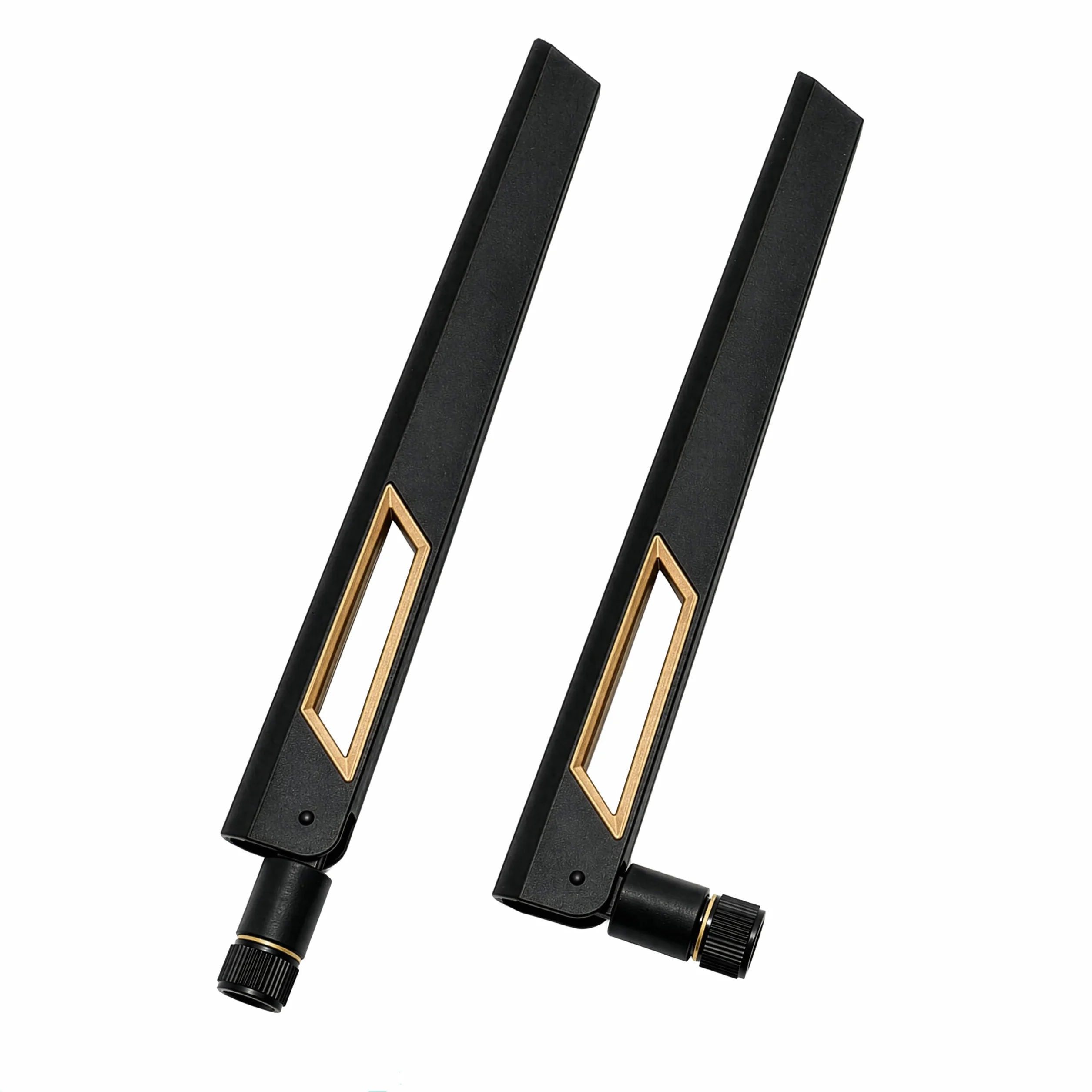 Antenas Wi-Fi de doble banda de 10 dBi (2.4 GHz/5 GHz-5.8 GHz) con conector macho RP-SMA para cámara inalámbrica, router, punto de acceso - 2 unidades