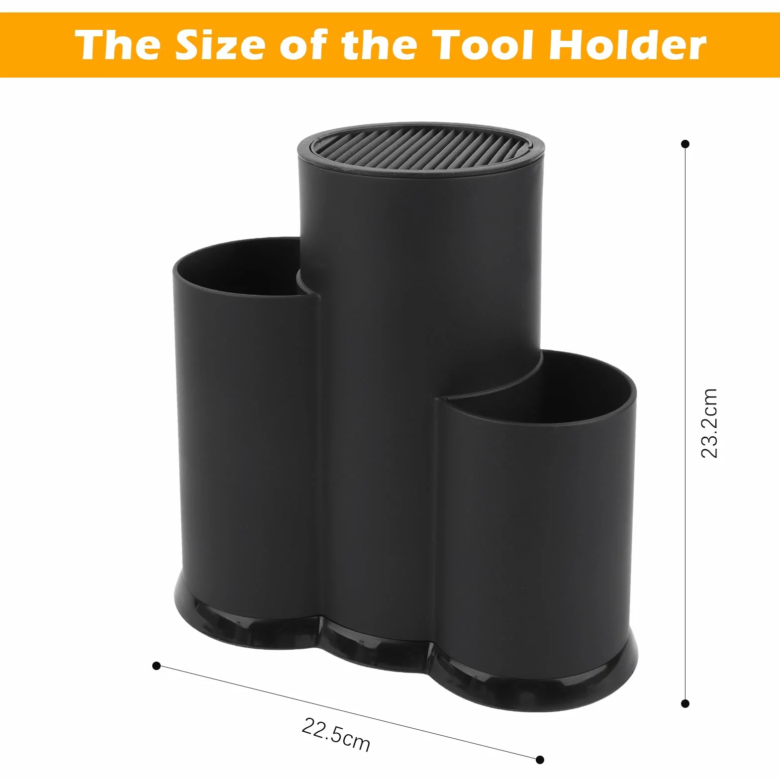 Bloque para Cuchillos 3 en 1 Soporte Universal Redondo Cocina