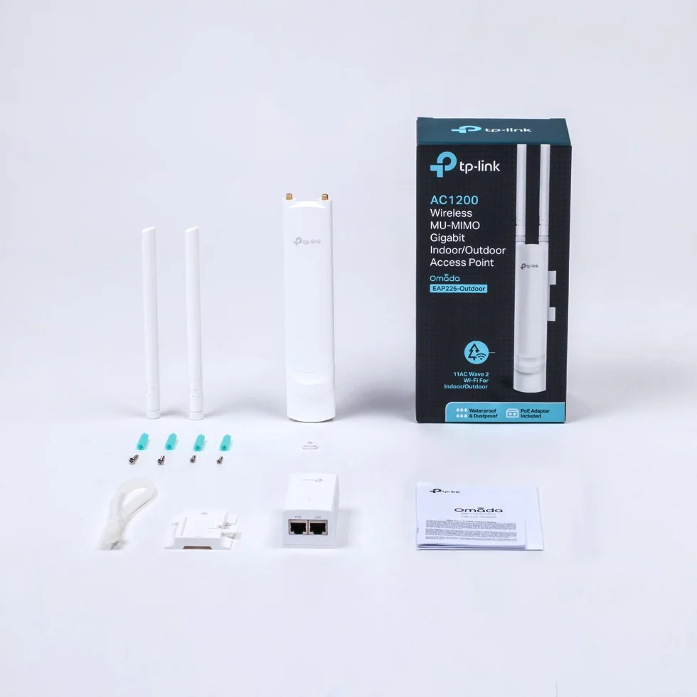 TP‑Link EAP225‑Outdoor Punto de Acceso WiFi AC1200 Exterior MU‑MIMO PoE Omada SDN