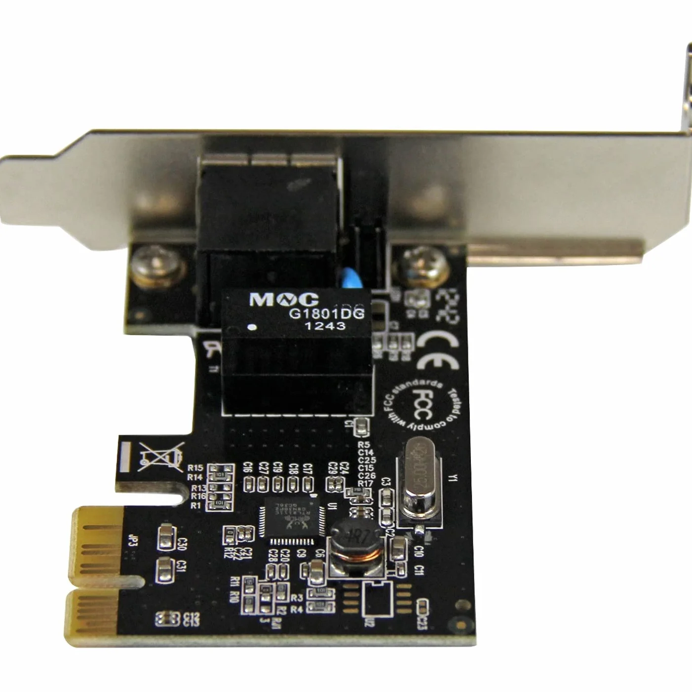 StarTech Tarjeta de Red PCIe 1 Puerto Gigabit Perfil Bajo (ST1000SPEX2L) | Puerto Ethernet 10/100/1000Mbps, Indicadores LED de enlace y actividad con detección Gigabit