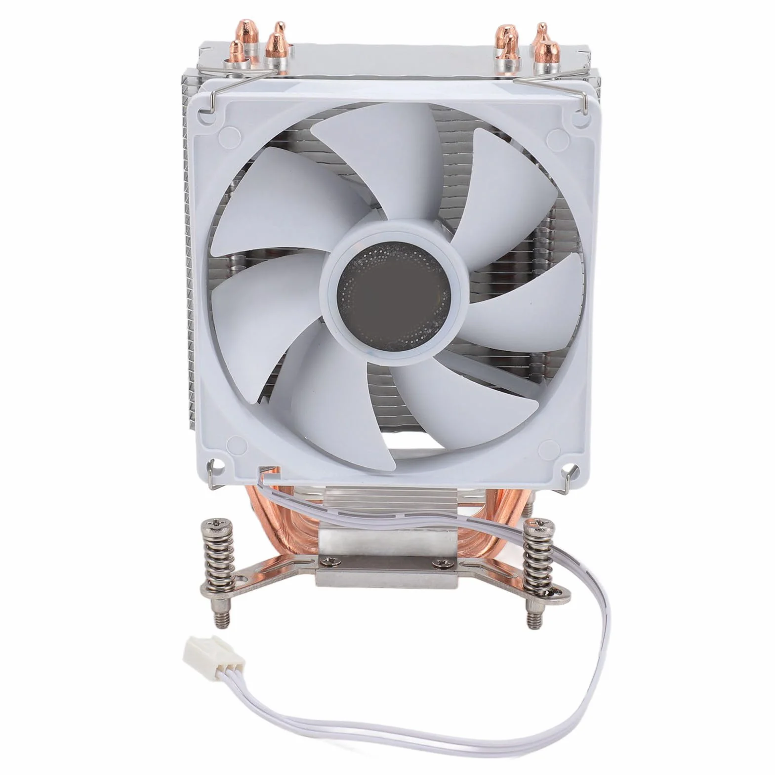 Cuifati Enfriador de CPU LGA 2011 230w TDP 3 Pines 12VDC 2000RPM Enfriador de CPU con Rodamiento Hidráulico con Ventilador de 90mm para Placa Base con Placa Posterior