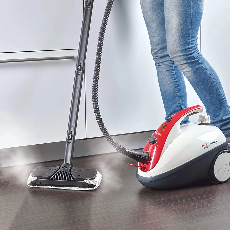 Polti Vaporetto Smart 30_R Limpiador a Vapor 3 Bar 85 g/min 12 Accesorios Depósito 1,6 L Blanco/Rojo