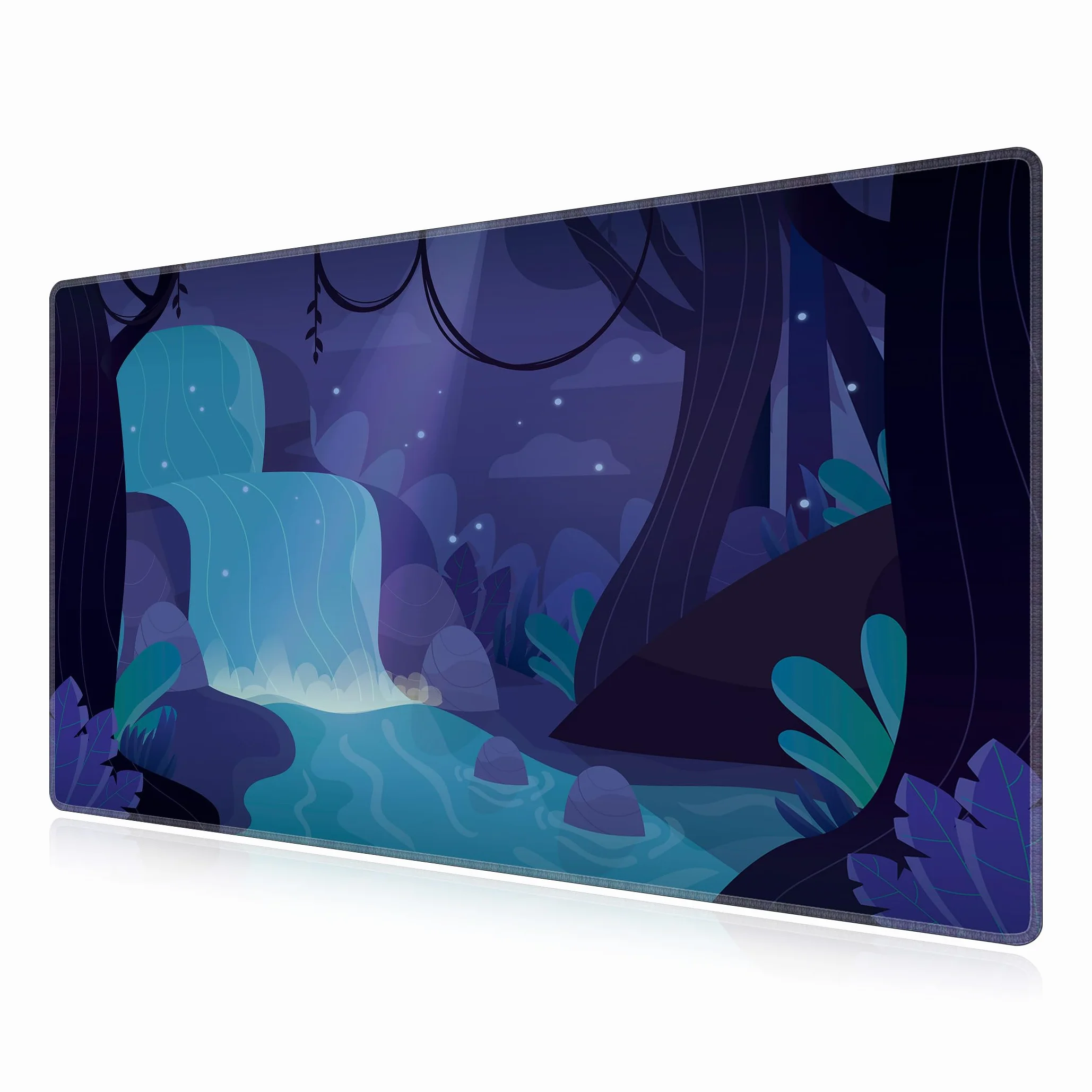 LL-COEUR Alfombrilla de Ratón Grande para Juego Plantas 100x60x0,3cm Almohadilla de Escritorio Teclado Ordenador XXL Speed Gaming Mousepad XXL