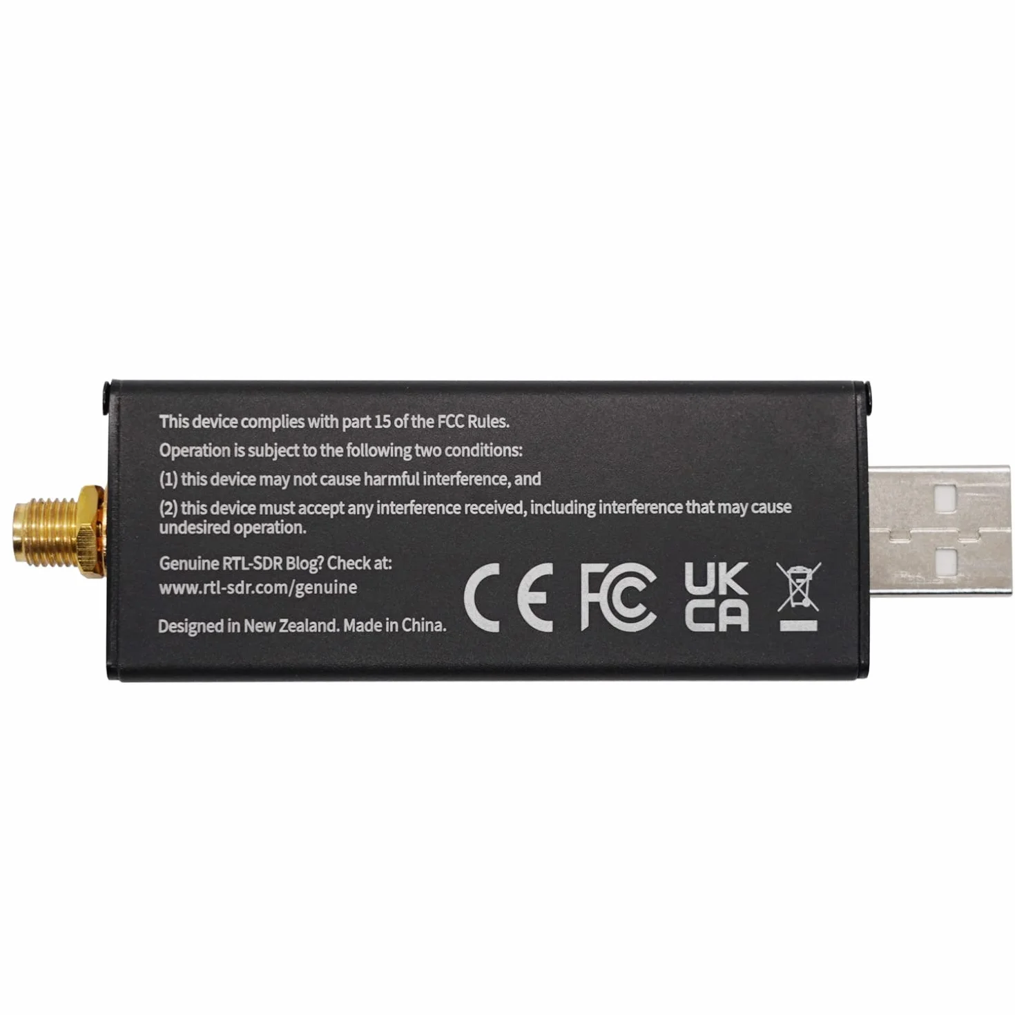 RTL-SDR Blog V3 R860 RTL2832U 1PPM TCXO HF Bias Tee SMA Software Defined Radio with Dipole Antenna Kit (Negro)