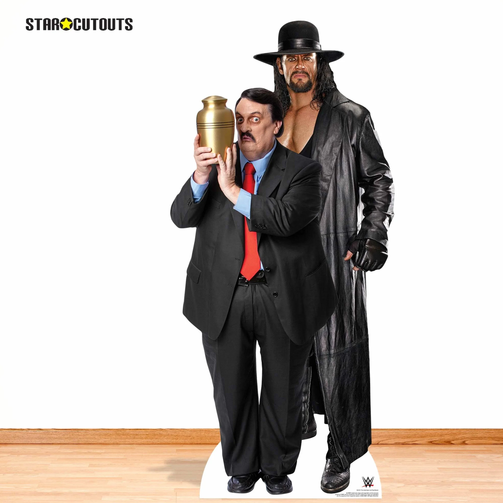 The Undertaker Paul Bearer WWE Real Size Cardboard Cutout with Mini