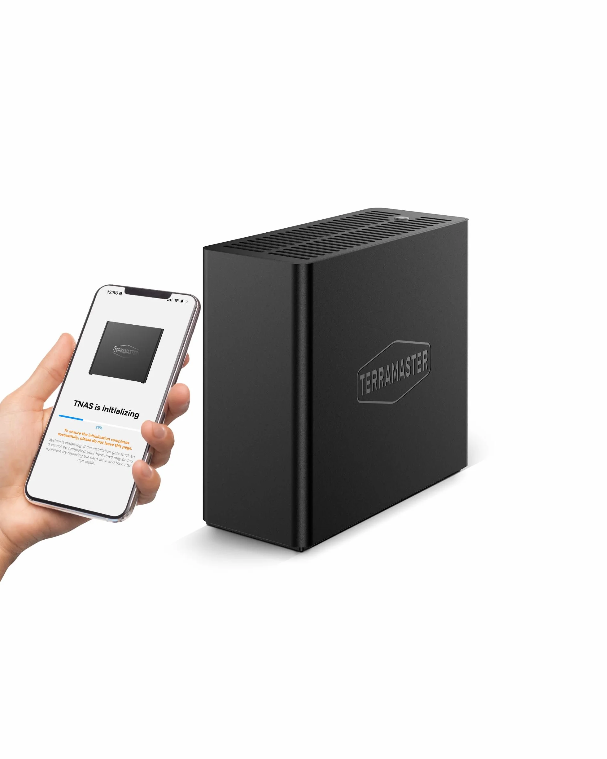 TERRAMASTER F4 SSD NAS - Servidor NAS All-SSD de 4 Bahías con CPU QuadCore N95, 8GB RAM DDR5, Puerto 10GbE, Potente Almacenamiento Conectado en Red Compacto (sin Discos)