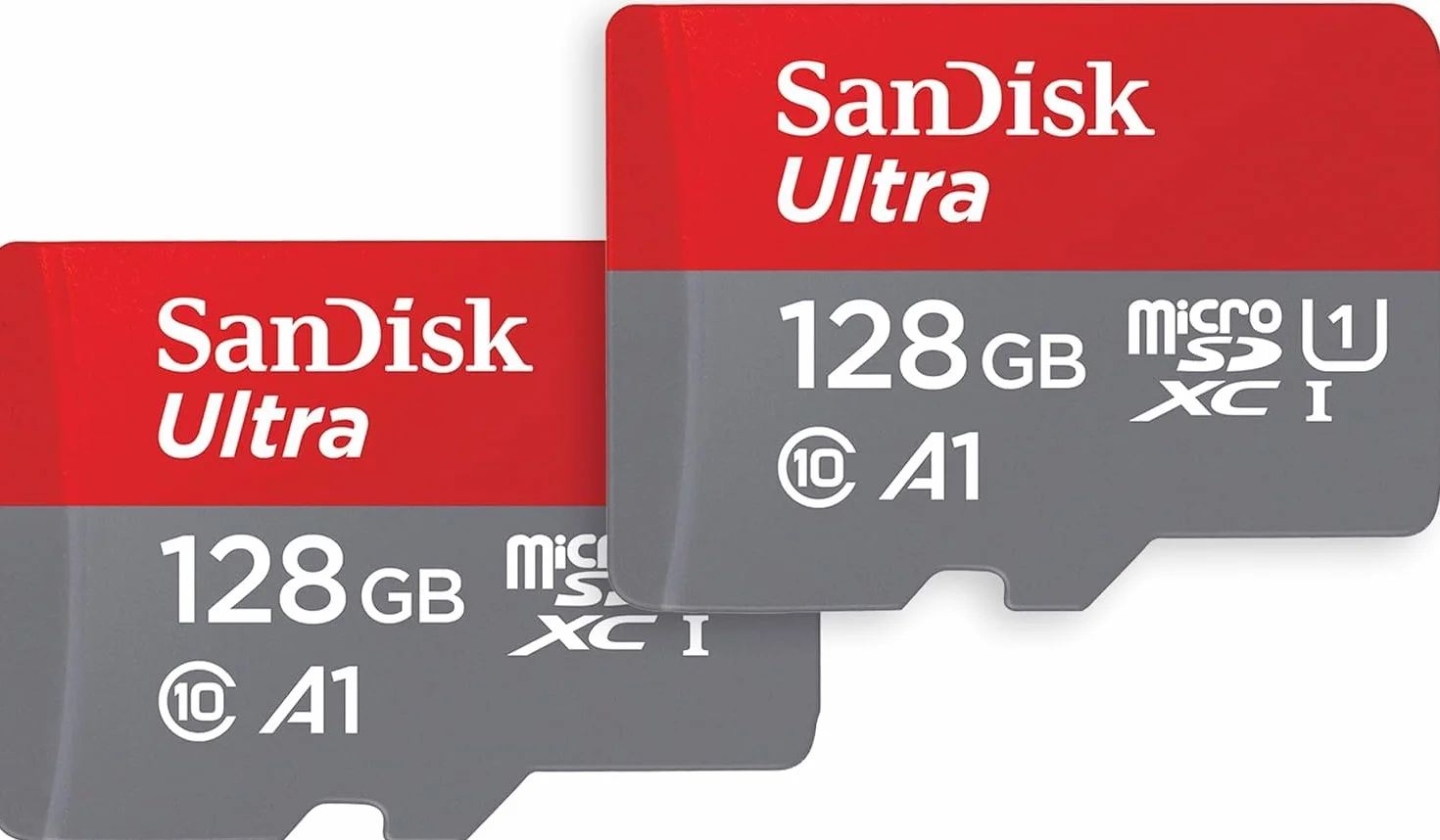 SanDisk 128 GB Ultra microSDX con adaptador SD, hasta 140 MB/S, Rendimiento de apps A1, UHS-1 Clase 10 U1