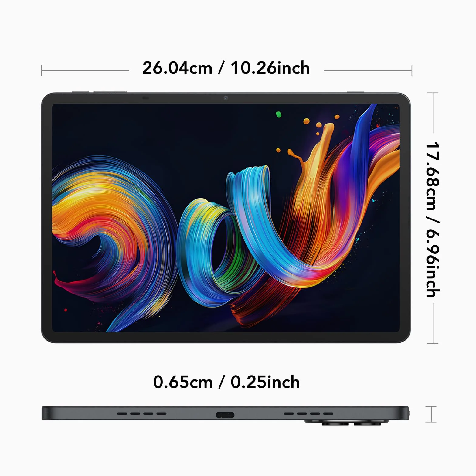 TCL NXTPAPER 11 Plus Tablet, 11.45" 2.2K NXTPAPER 4.0 Display, MediaTek Helio G100, 256GB ROM (8GB + 8GB RAM Expansion), 8MP Cámara Frontal, 8MP Cámara Trasera, Android 15, Gris Oscuro