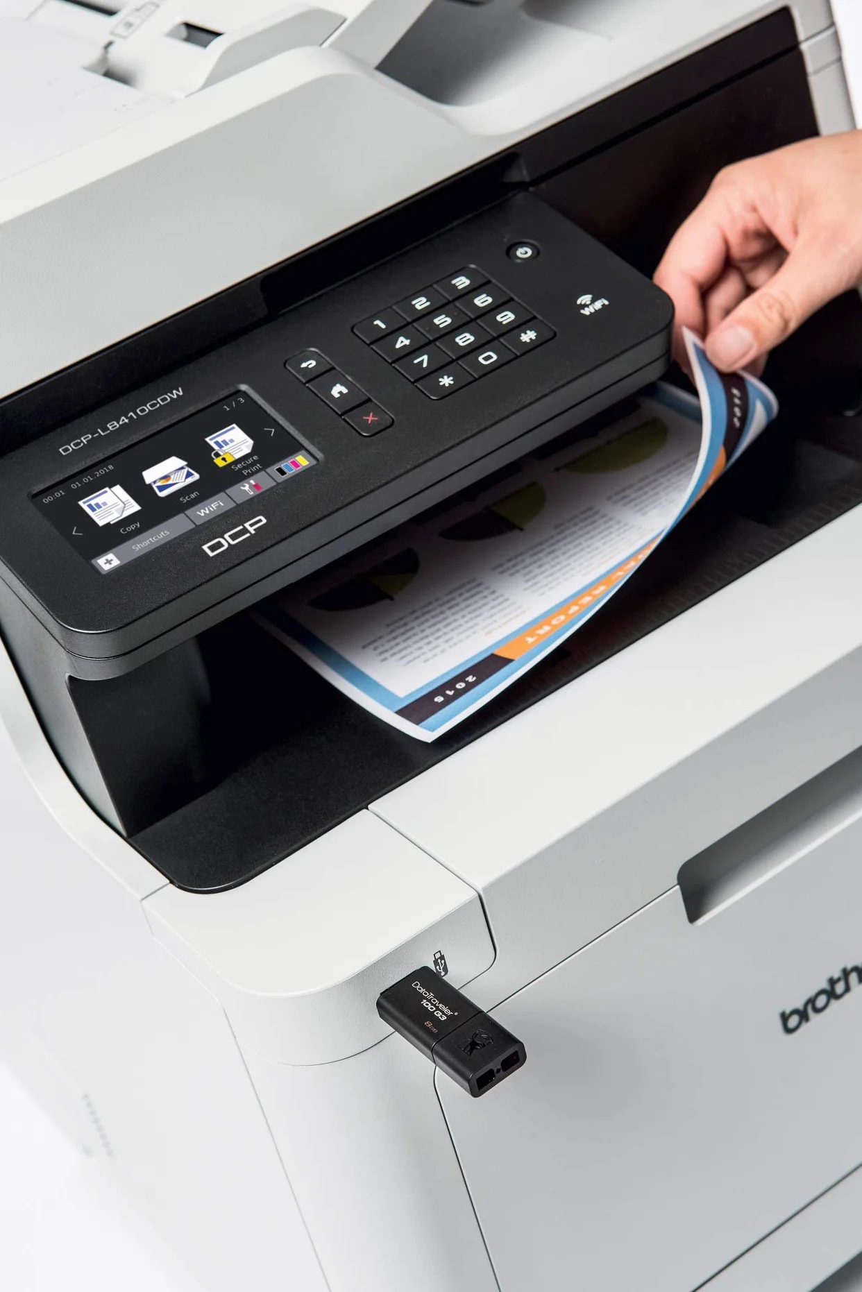 Brother DCP-L8410CDW Impresora multifunción 3 en 1 láser WiFi Color – A4 – Impresión a Doble Cara – 31 páginas por Minuto