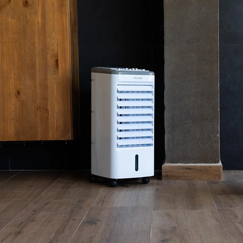 Cecotec Climatizador Evaporativo EnergySilence 3500 Cool Compact 65 W Depósito 3,5 L 3 Velocidades Oscilación 70º Ruedas multidireccionales