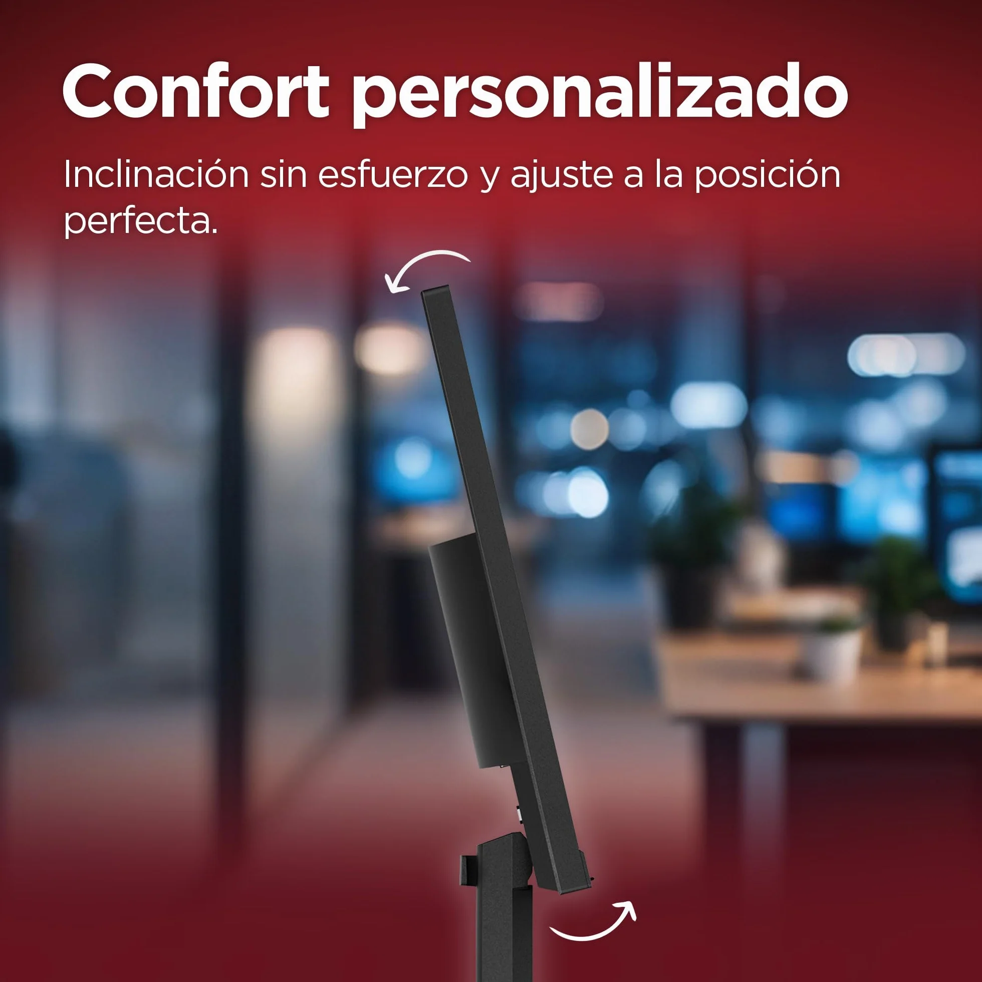 Lenovo L24-4e Monitor FHD 23.8" IPS 1920x1080 48-100Hz 4ms HDMI VGA VESA 100x100mm Inclinación Negro
