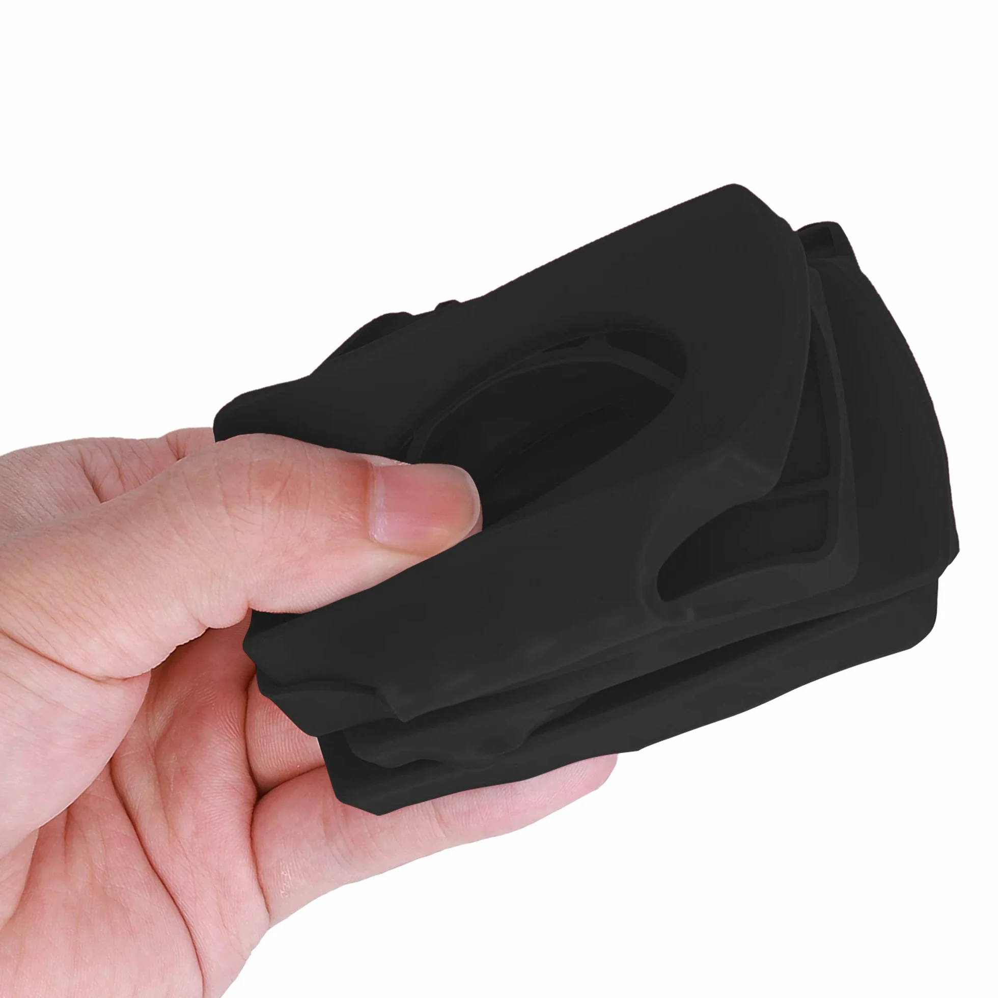 kwmobile Botellero Estante para Almacenamiento de Botellas en Nevera - Apilador de Latas de Silicona Negro