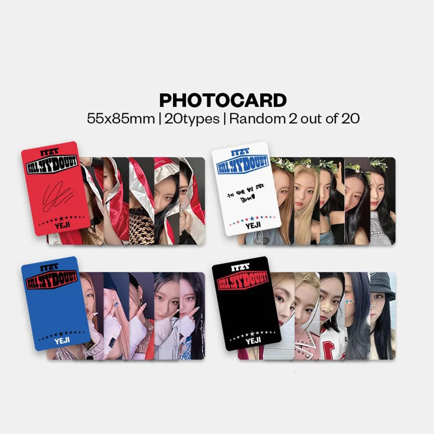 ITZY KILL MY DOUBT PHOTOBOOK C Ver. Photobook Champion Belt Photocards Lyric Book CD Poster Pin Badges