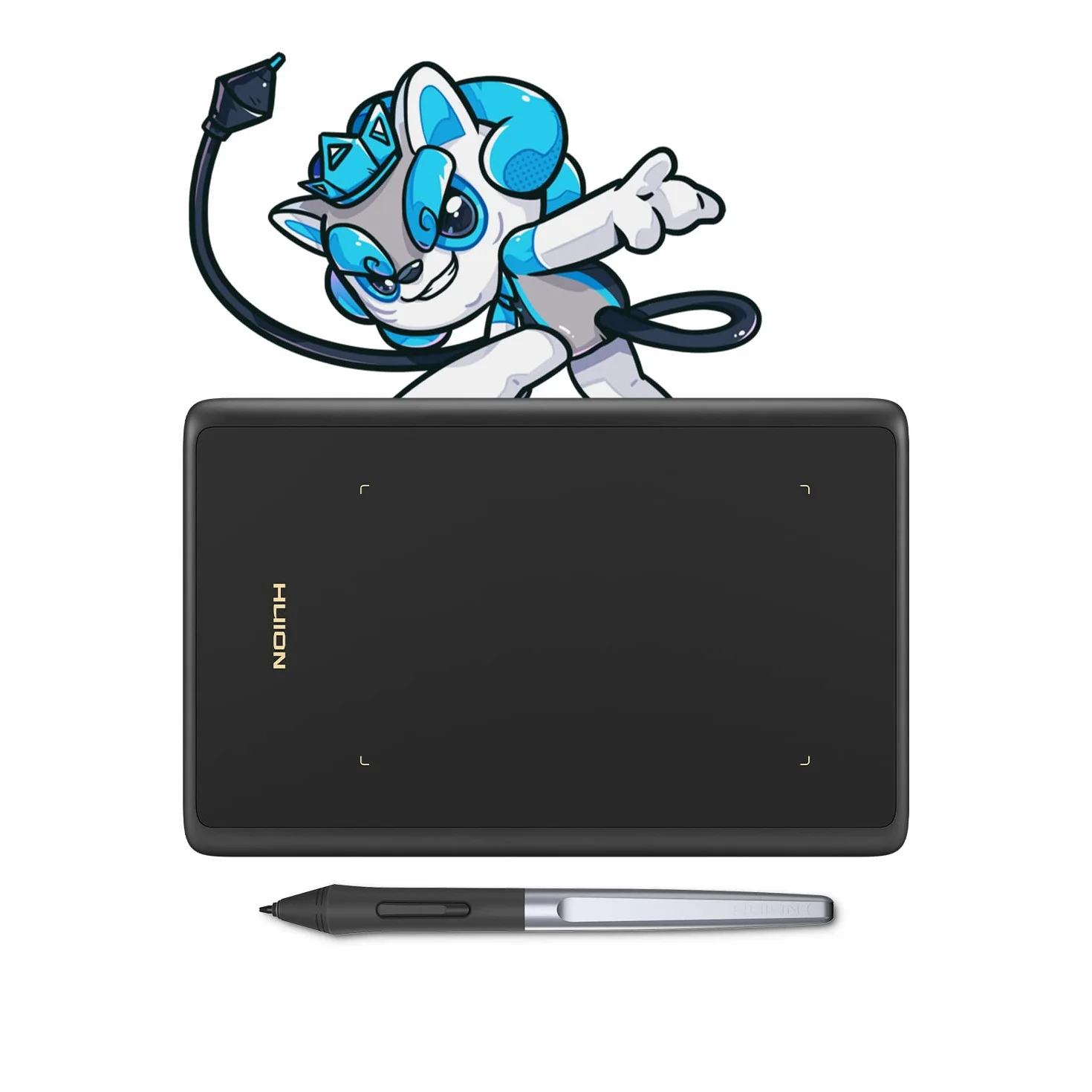 HUION Inspiroy H420X OSU Tabletas Gráficas, Lápiz óptico sin Batería de 8192 Niveles,Tableta de Dibujo de 4.17x2.6 Pulgadas Compatible con Windows/Mac/Android para Enseñanza en Línea