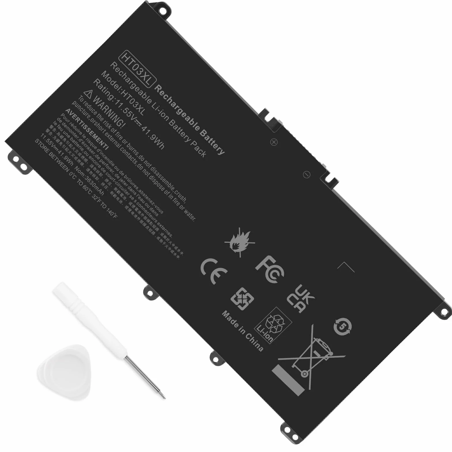 ASUNCELL HT03XL Batería para portátil para HP Pavilion 14-CE 14-CF 14-CK 14-CM 14-DF 15-CS 15-CW 15-DA 15-DB 17-by 17-CA Series, HP 240 245 250 255 G7 Series, 11.55V/41.9Wh