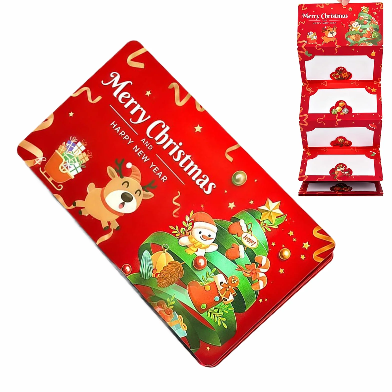 Hucha de Navidad, 10 Compartimentos, Soporte Plegable Festivo, Hucha de Navidad, para Festival, propuesta de Matrimonio, día de San Valentín, niños, cumpleaños, Adultos, Amigos, niños, Hombres