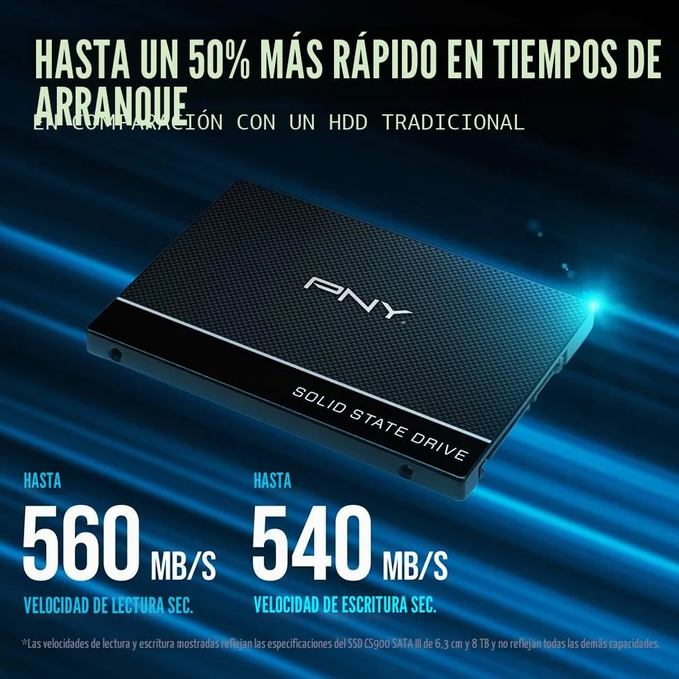 PNY CS900 SSD Interno 1TB Serie 2.5 SATA III