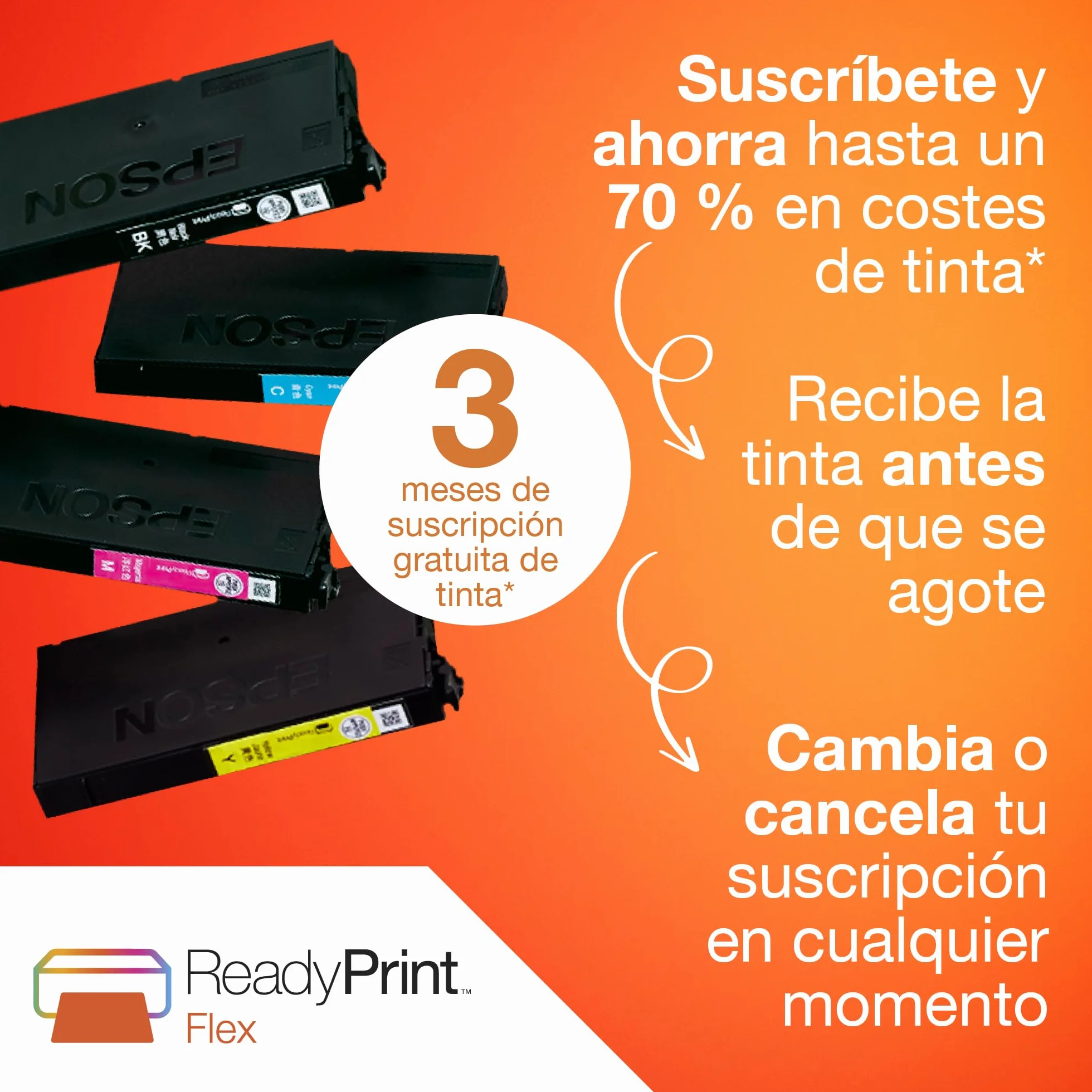 Epson Impresora de inyección de Tinta multifunción Expression XP-2200 A4 con conectividad inalámbrica y 3 Meses Gratis de suscripción ReadyPrint Flex*