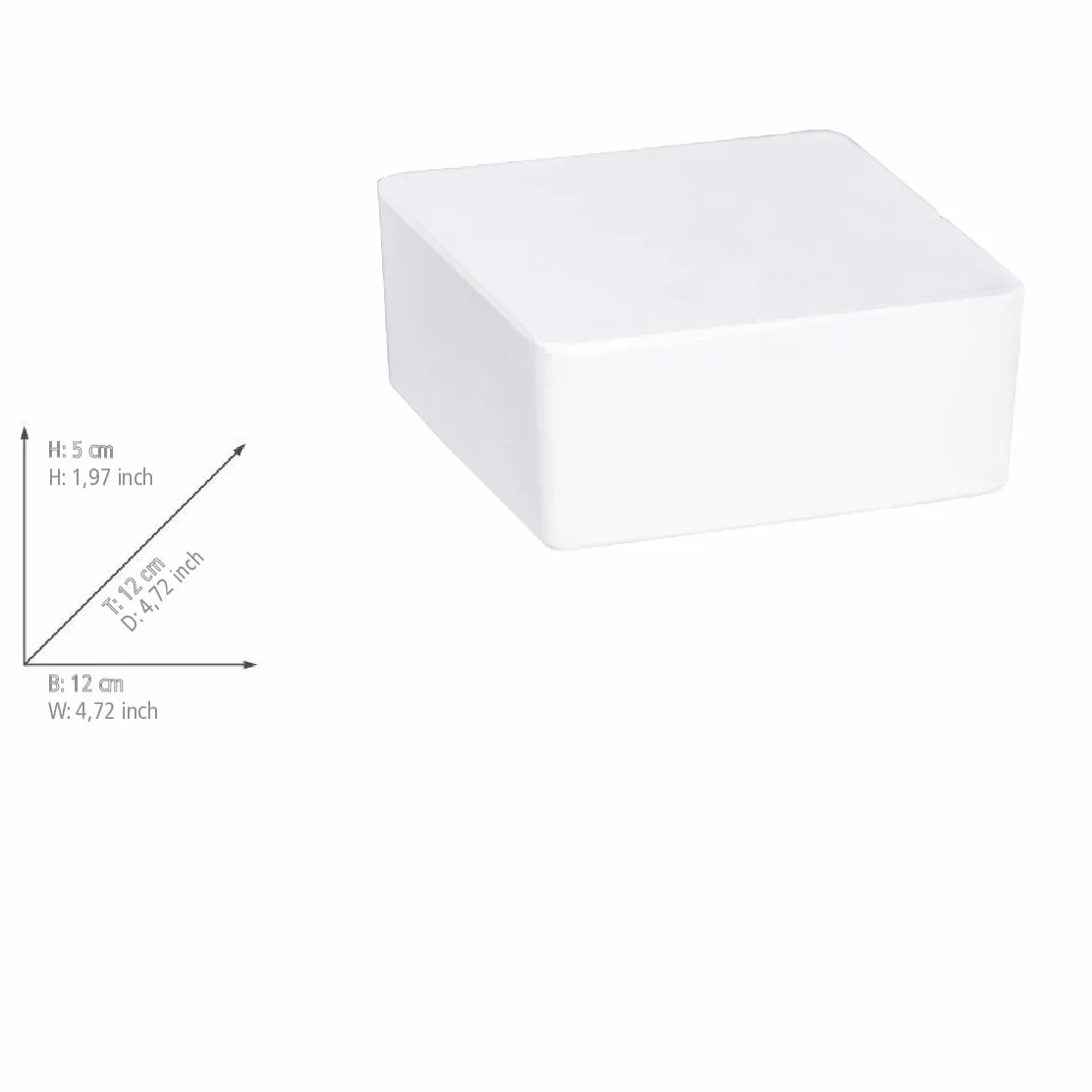 Wenko Deshumificador Cube 1000 g Cloruro de Calcio 12x5x12 cm Blanco