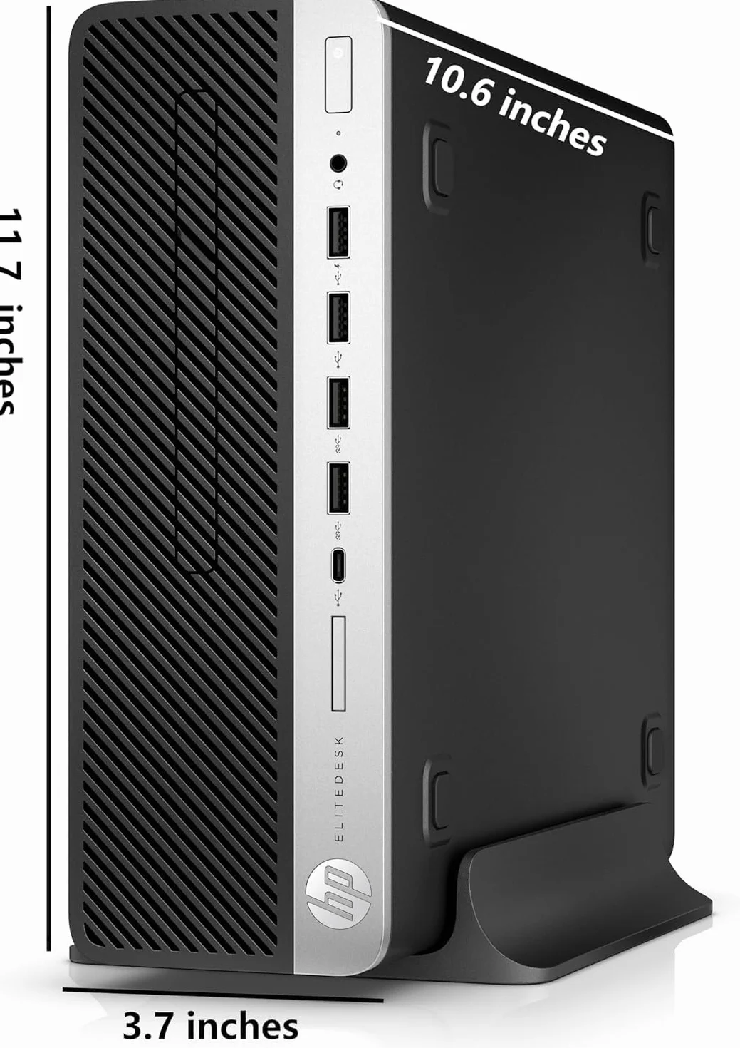 HP EliteDesk 705 G4 SFF, ordenador de sobremesa, AMD Ryzen 5 Pro 2400, 8 GB de RAM, SSD de 256 GB, WiFi, Bluetooth, teclado QWERTY de EE. UU., Windows 11 Pro (reacondicionado)