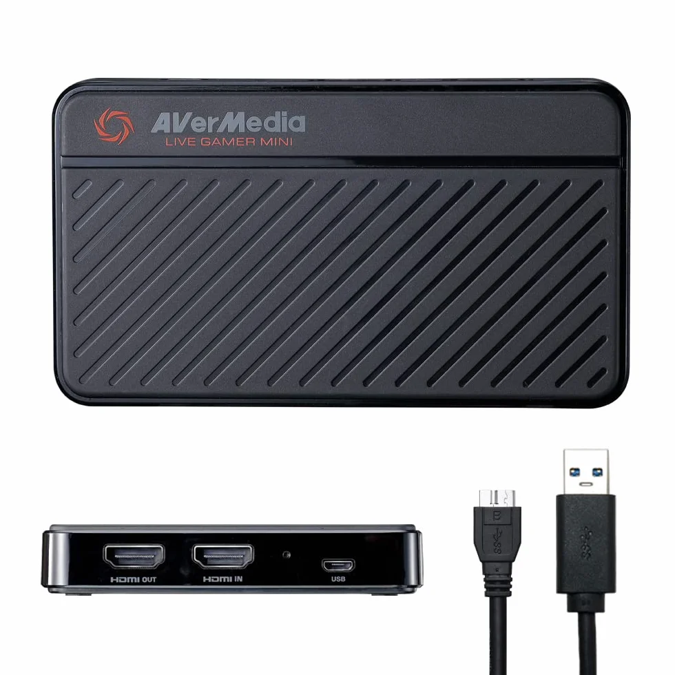 AVerMedia GC311 Live Gamer Mini - Capturadora USB 1080p60, paso Full HD, Plug & Play, streaming Switch, PS4, Xbox, OBS, YouTube, Mac, Win11