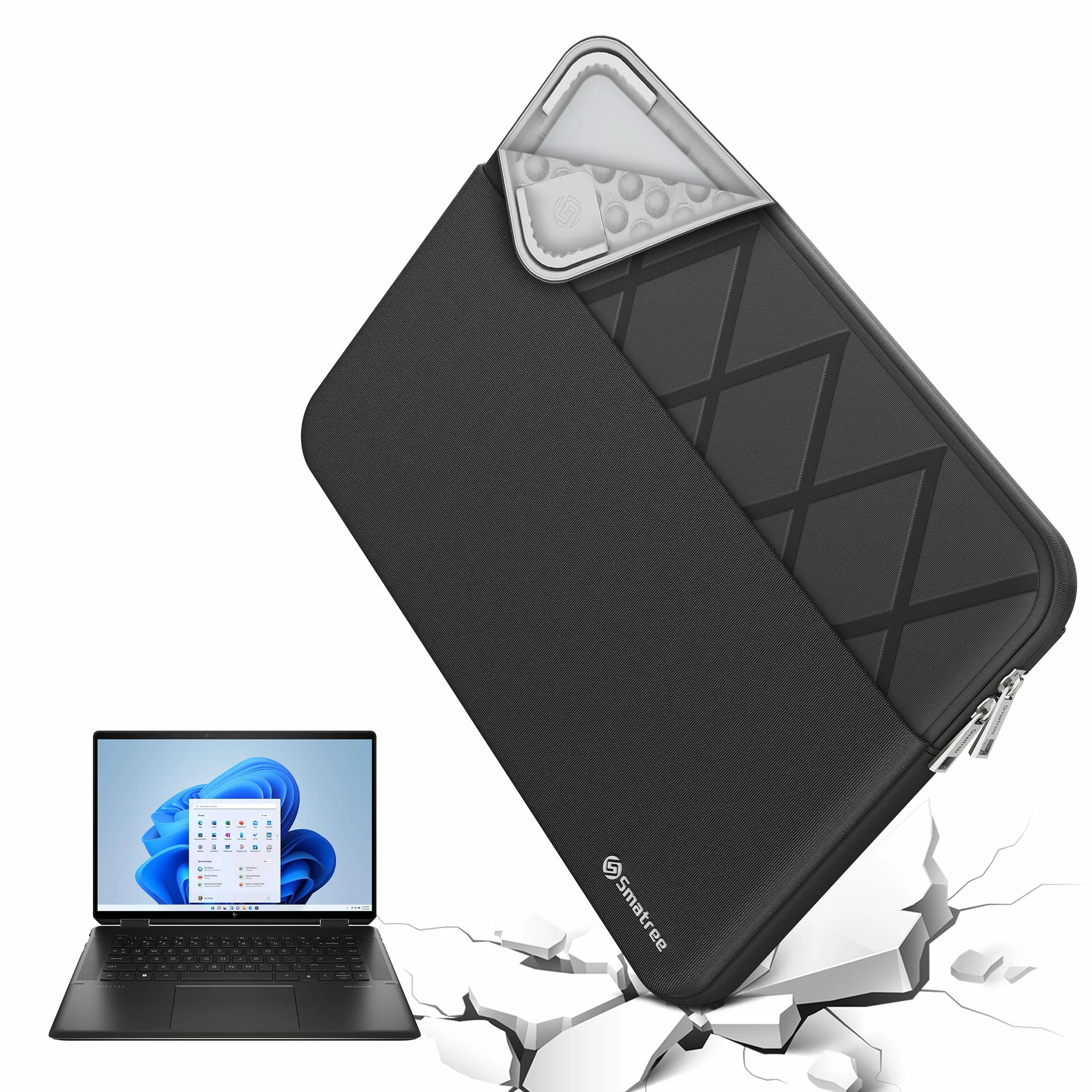 Smatree 14 Pulgadas Funda de portátil para HP EliteBook 840/845/1040 G11/G9/G10, EliteBook 640/645 G11 Gaming Laptop, Funda Protectora de portátil con Bolsillo para Accesorios (E425)