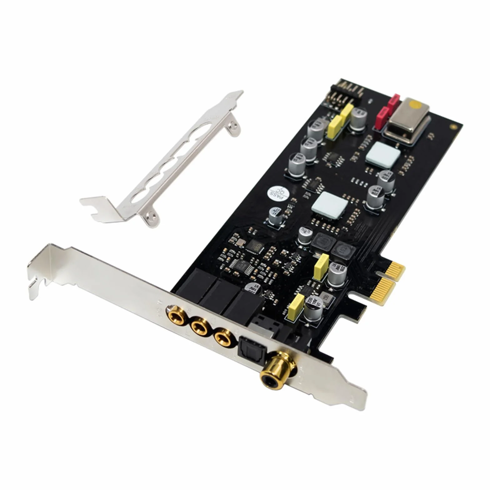 Tarjeta de sonido PCIe ST113 SSS1700 Chip de perfil bajo para estudio, transmisión en vivo, tarjeta de sonido de baja latencia de cine en casa