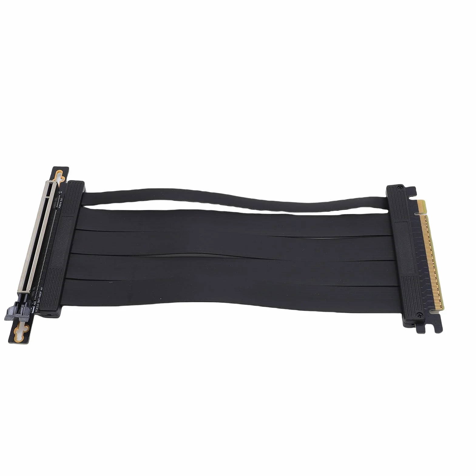 PCIe 5.0 Cables Ascendentes, Enchufe de Protector de Cable y Prueba Futura para Futuras Pruebas para GPU Gen 5, Diseño Segmentado por Cable de Extensión de la Tarjeta Elevadora,