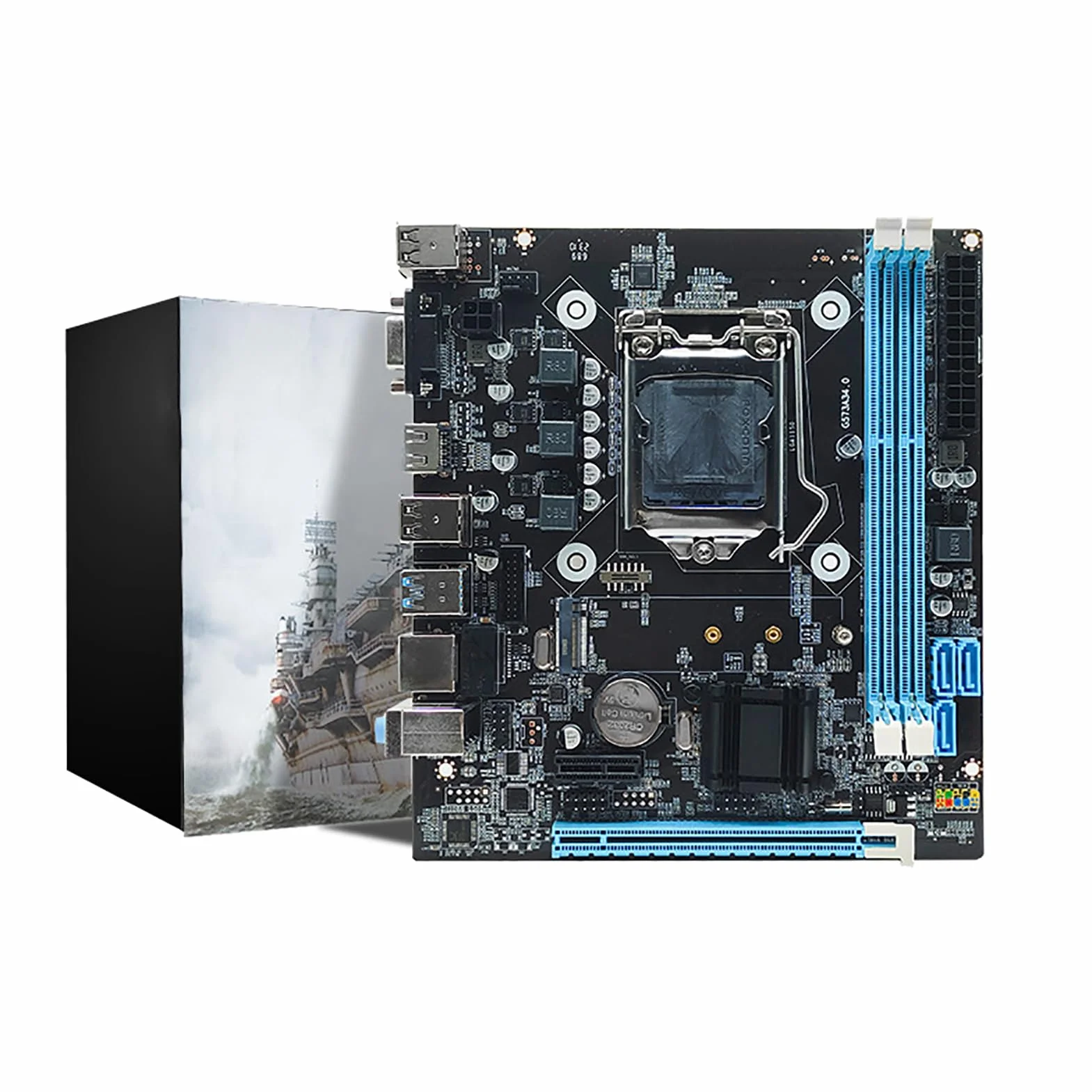 Placa Base para Juegos H81, Placa Base para PC 6Gb/s LGA 1150 de Alta Velocidad para PC de Escritorio