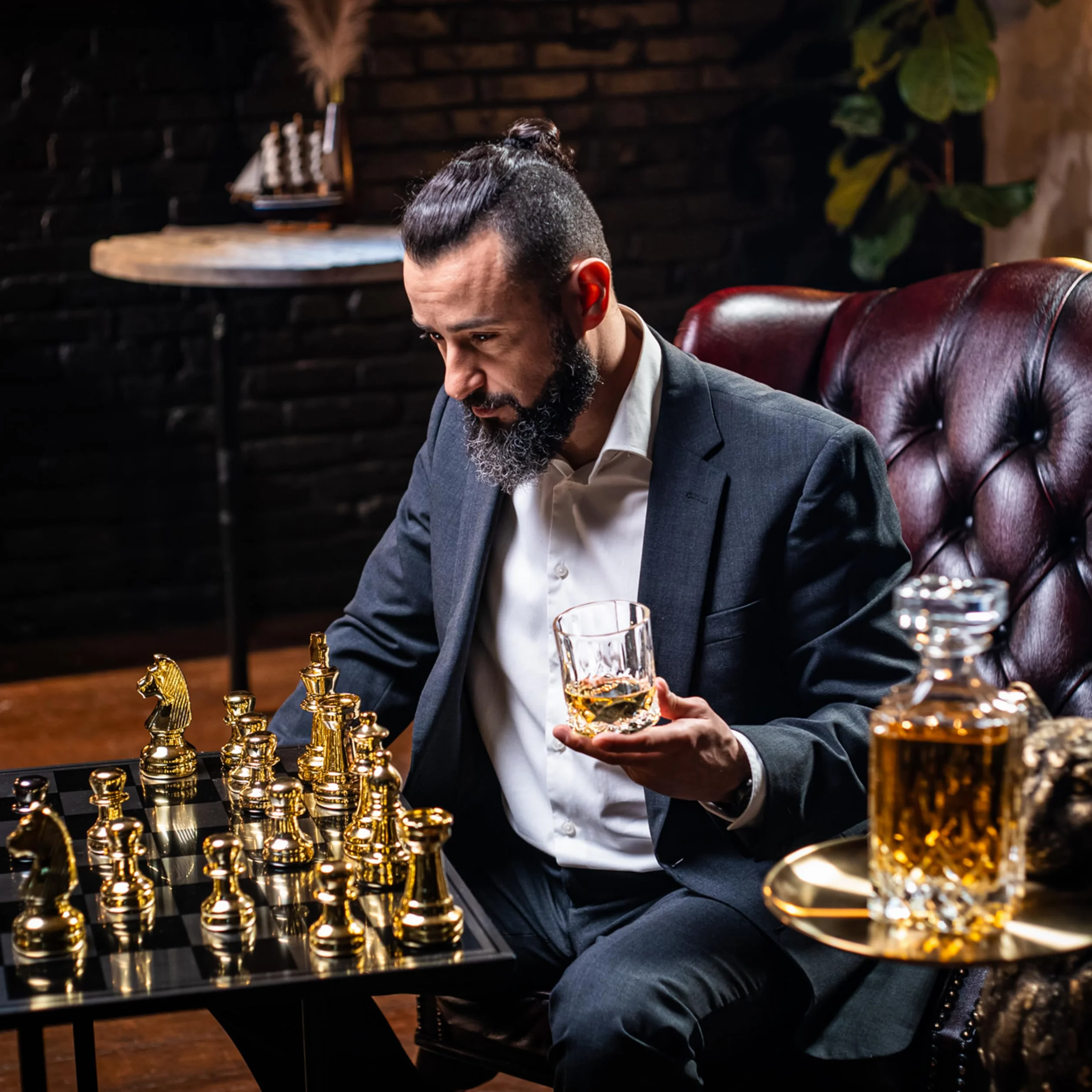 Whisiskey Set de Vasos de Whisky 310ML con Cubitos Hielo Accesorios
