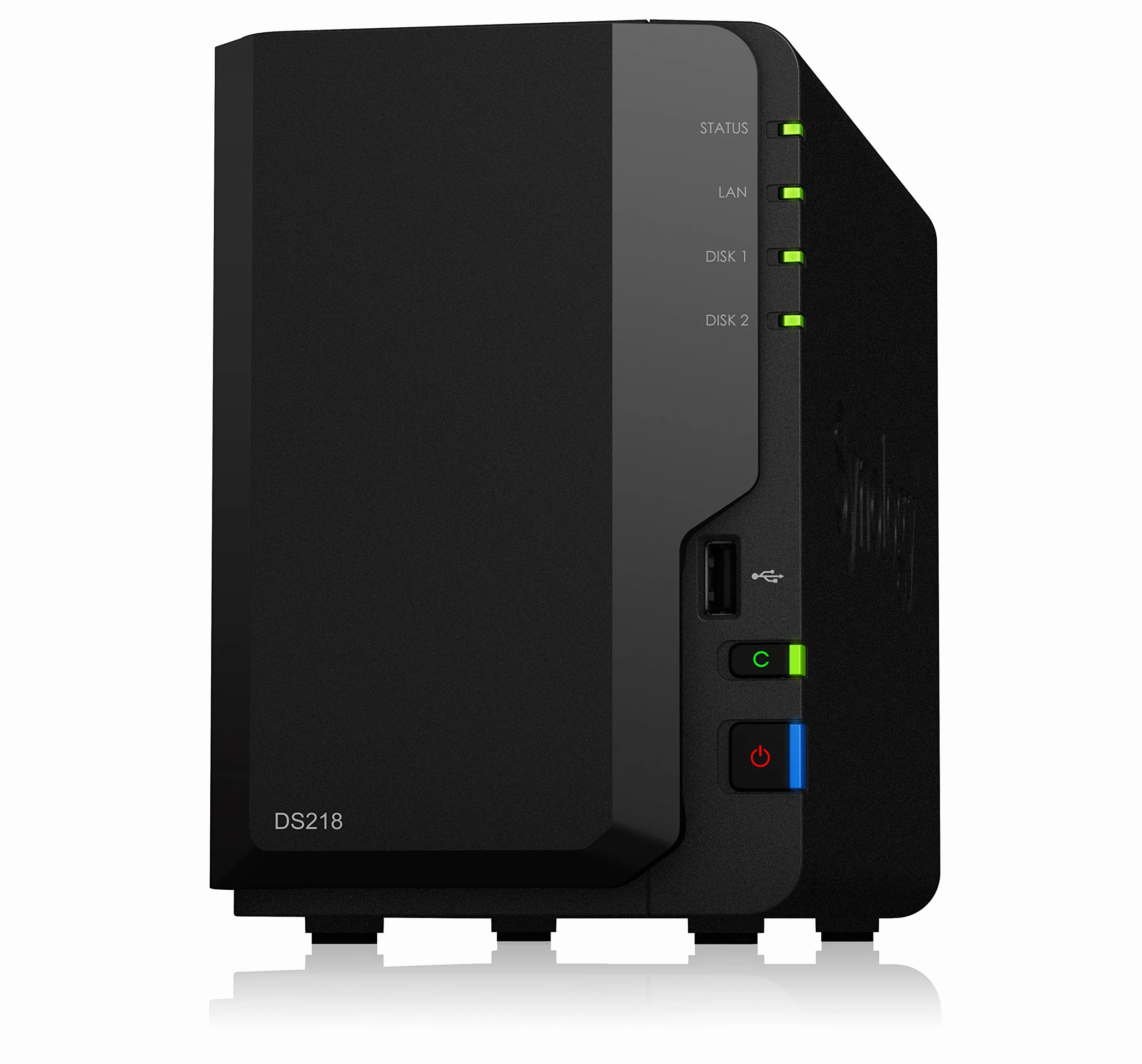 Synology DS218 8TB 2 Bay NAS Solución | Instalado con 2 x 4TB Seagate IrownWolf Drives