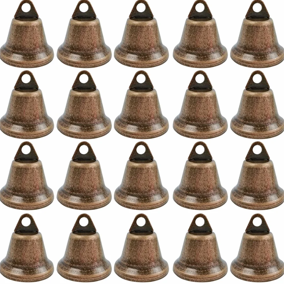 Campana Pequeña Vintage 38MM Bronce Campanas Metal para Manualidades Decoraciones Navidad Bodas