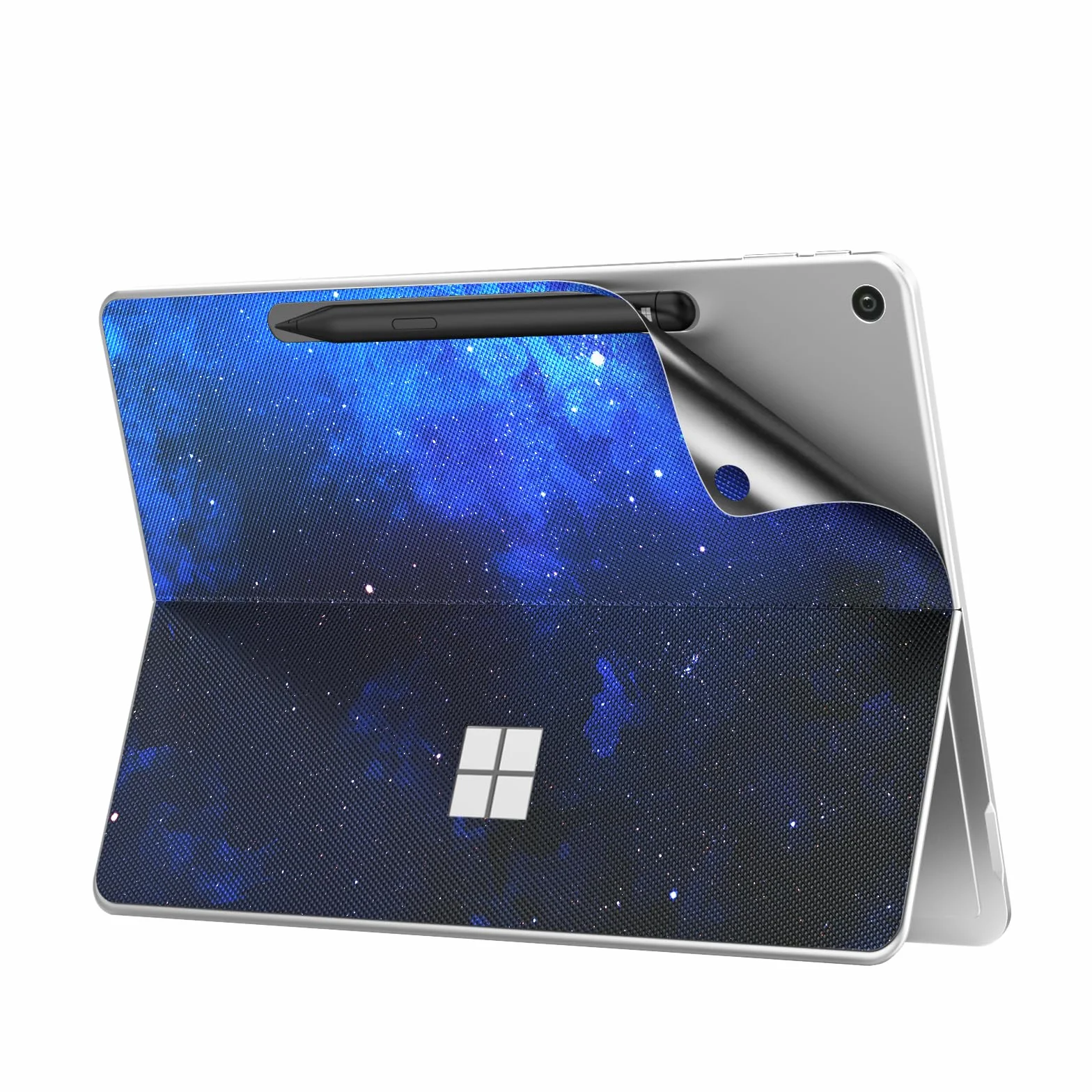 MoKo Pegatina Trasera para Tableta para Microsoft Surface de 12 Pulgadas 2025, Cubierta Protectora de Piel de PU para Surface Pro de 12 Pulgadas, Noche de Estrella