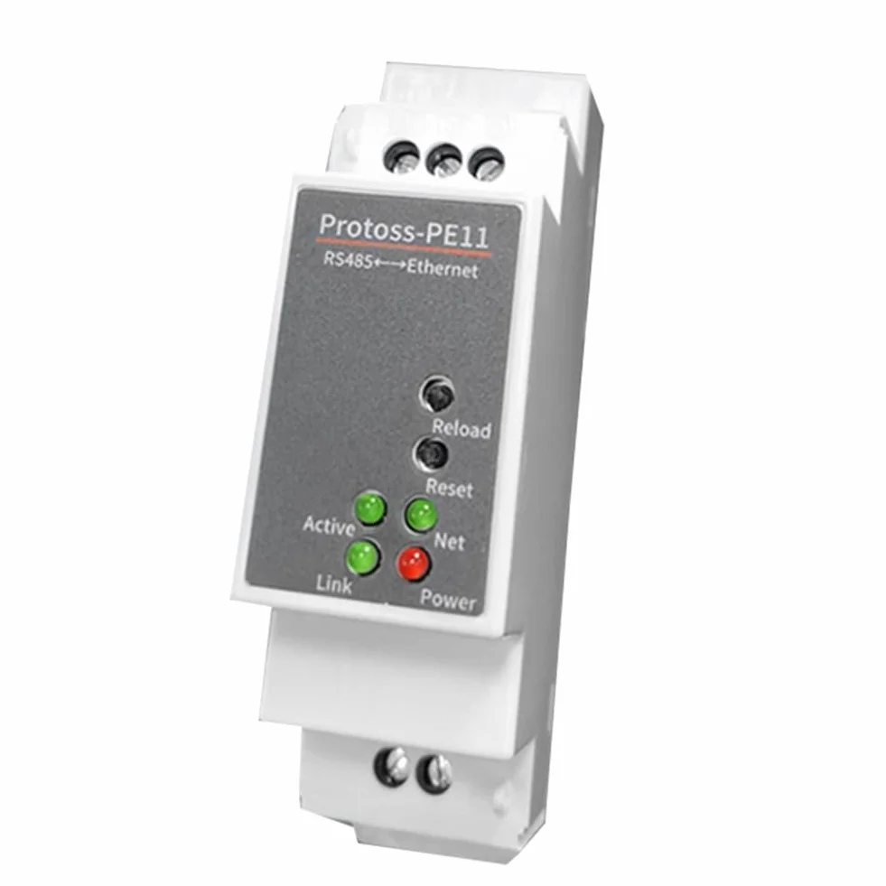 1 pieza de puerto serie DIN RS485 a Ethernet convertidor servidor Protoss MQTT PE11-H soporte Modbus RTU