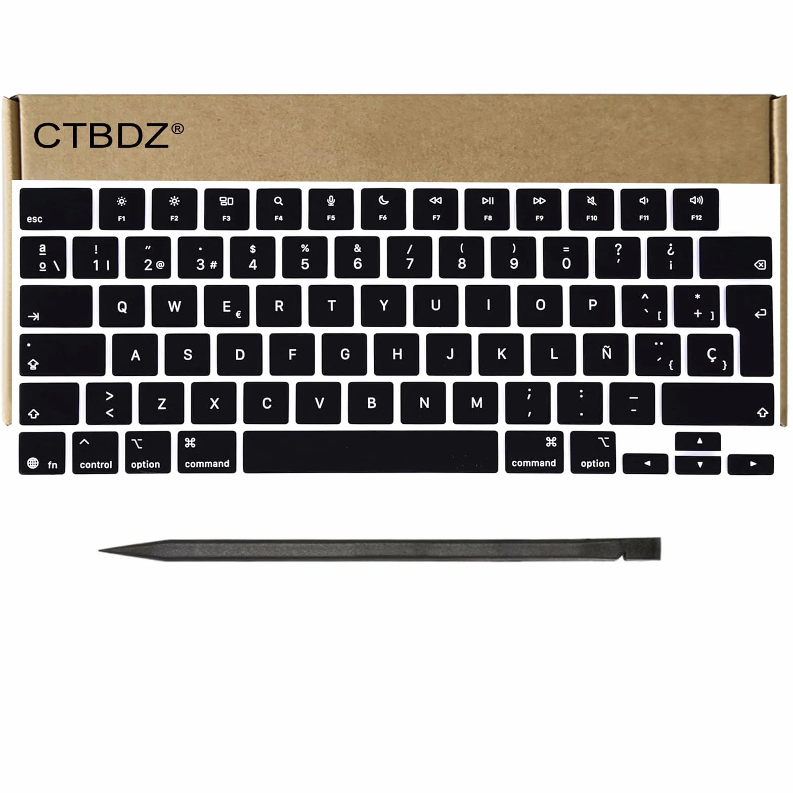 Teclas de repuesto para MacBook Air y Pro/Max (M4 M5) 13 pulgadas, 14 pulgadas, 15 pulgadas, 16 pulgadas, A3240, A3241, A3448, A3449, A3434, A3428, A3429 (2025-2026), año (medianoche, español)