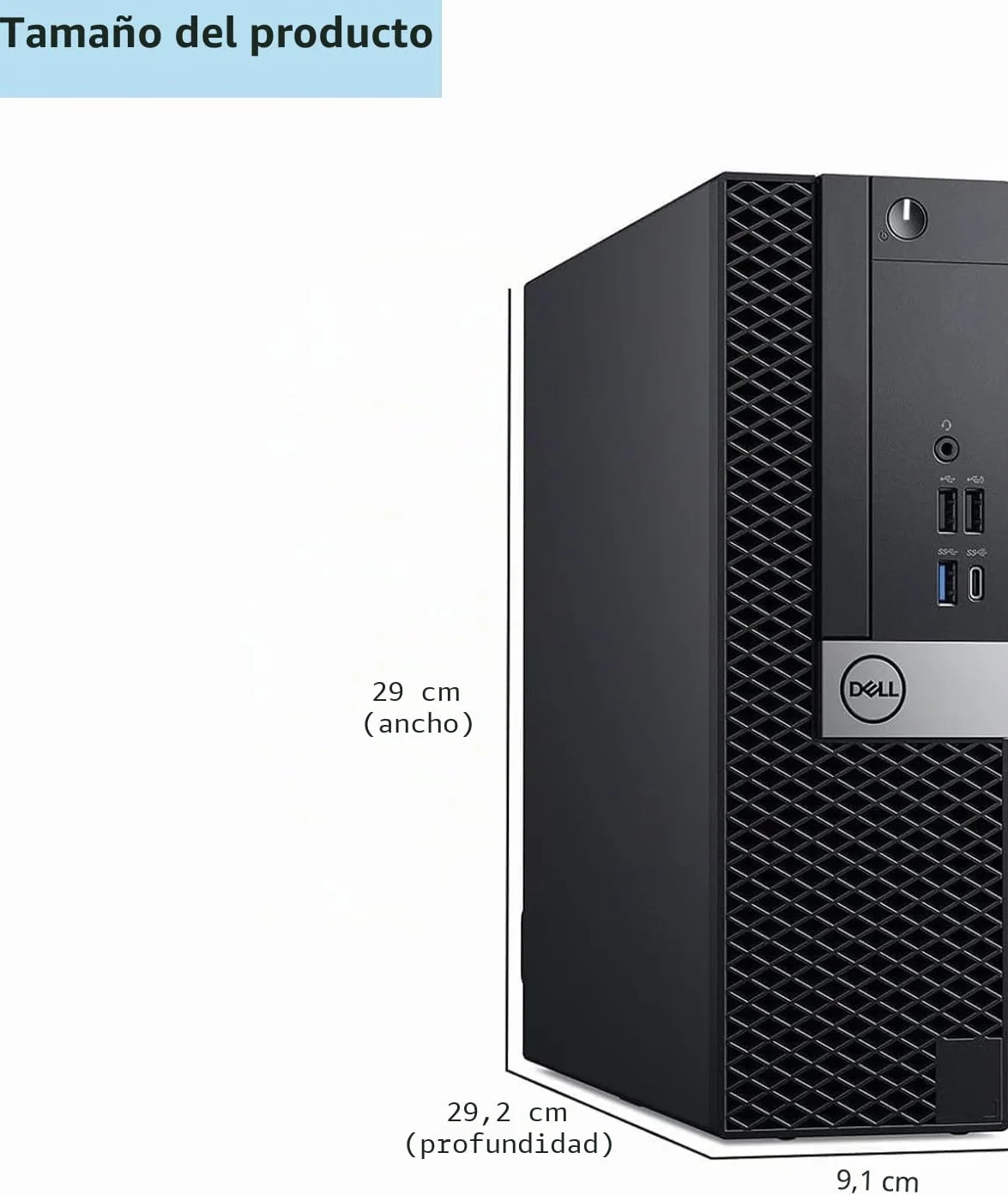 Dell Optiplex 7050 SFF Ordenador de sobremesa Intel Core i5-6500 16 GB RAM SSD 256 GB WiFi Bluetooth Windows 11 Pro