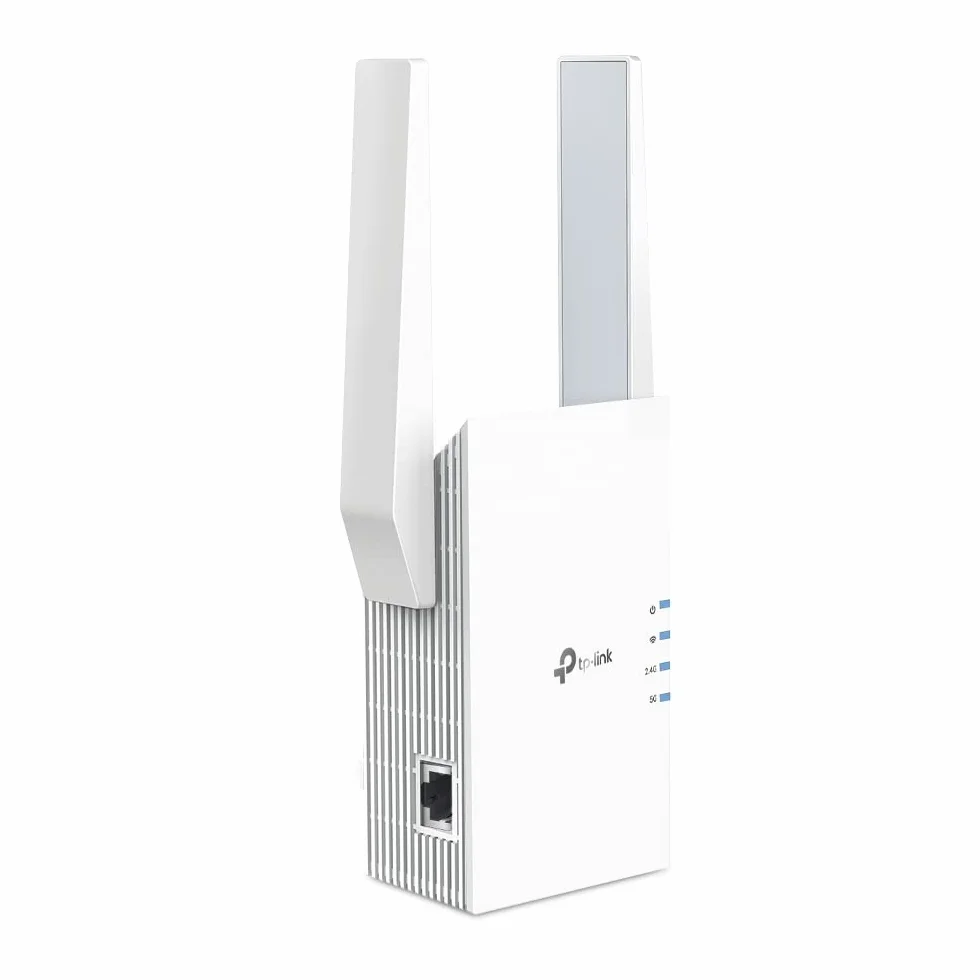 TP-Link RE705X - Repetidor Wi-Fi 6, Dual Band AX3000, Extensor de Cobertura Mesh con EasyMesh, Puerto Gigabit Ethernet y App Tether, Blanco
