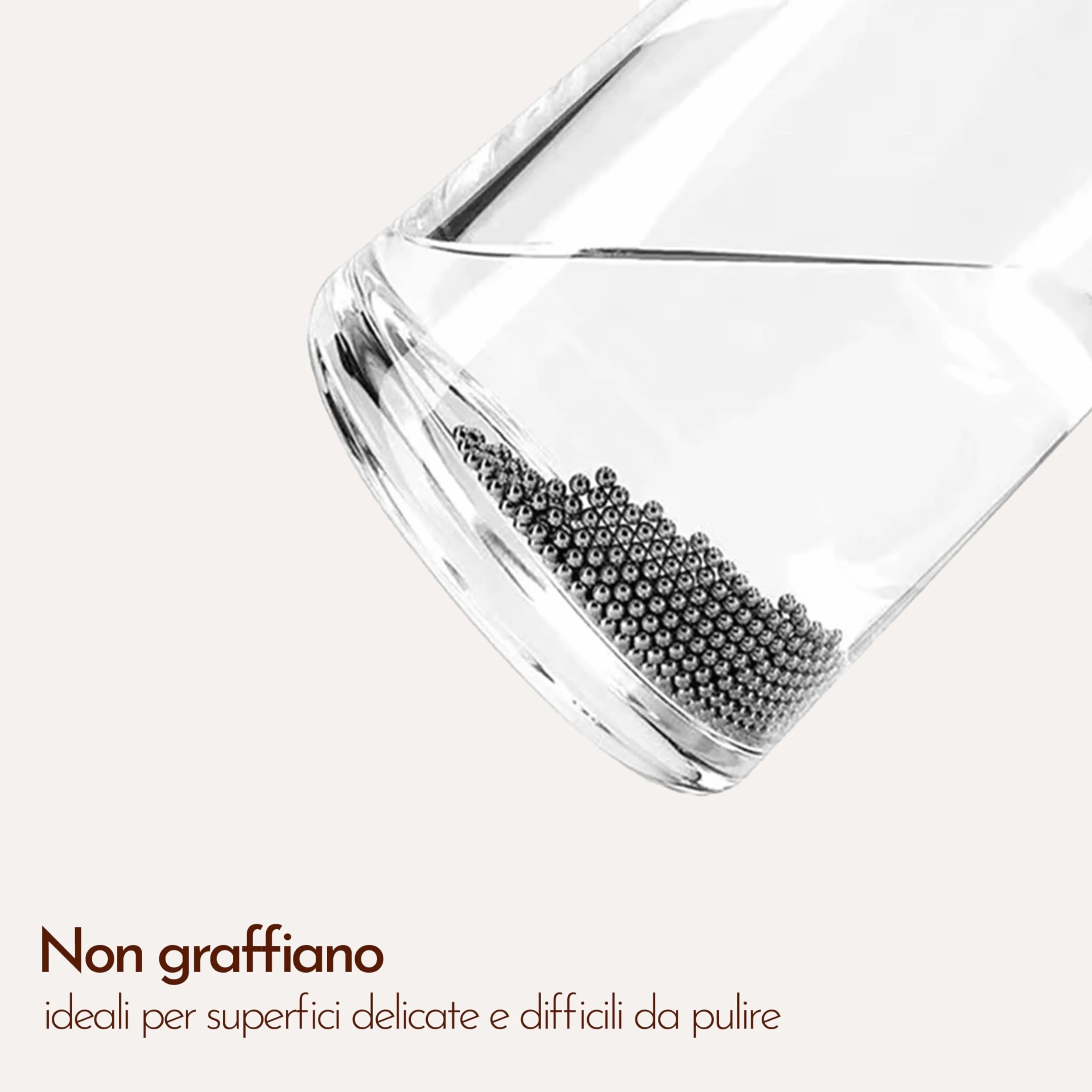 Esferas de Acero Inoxidable SS 304 para Limpieza de Botellas y Decantadores - Perlas Reutilizables