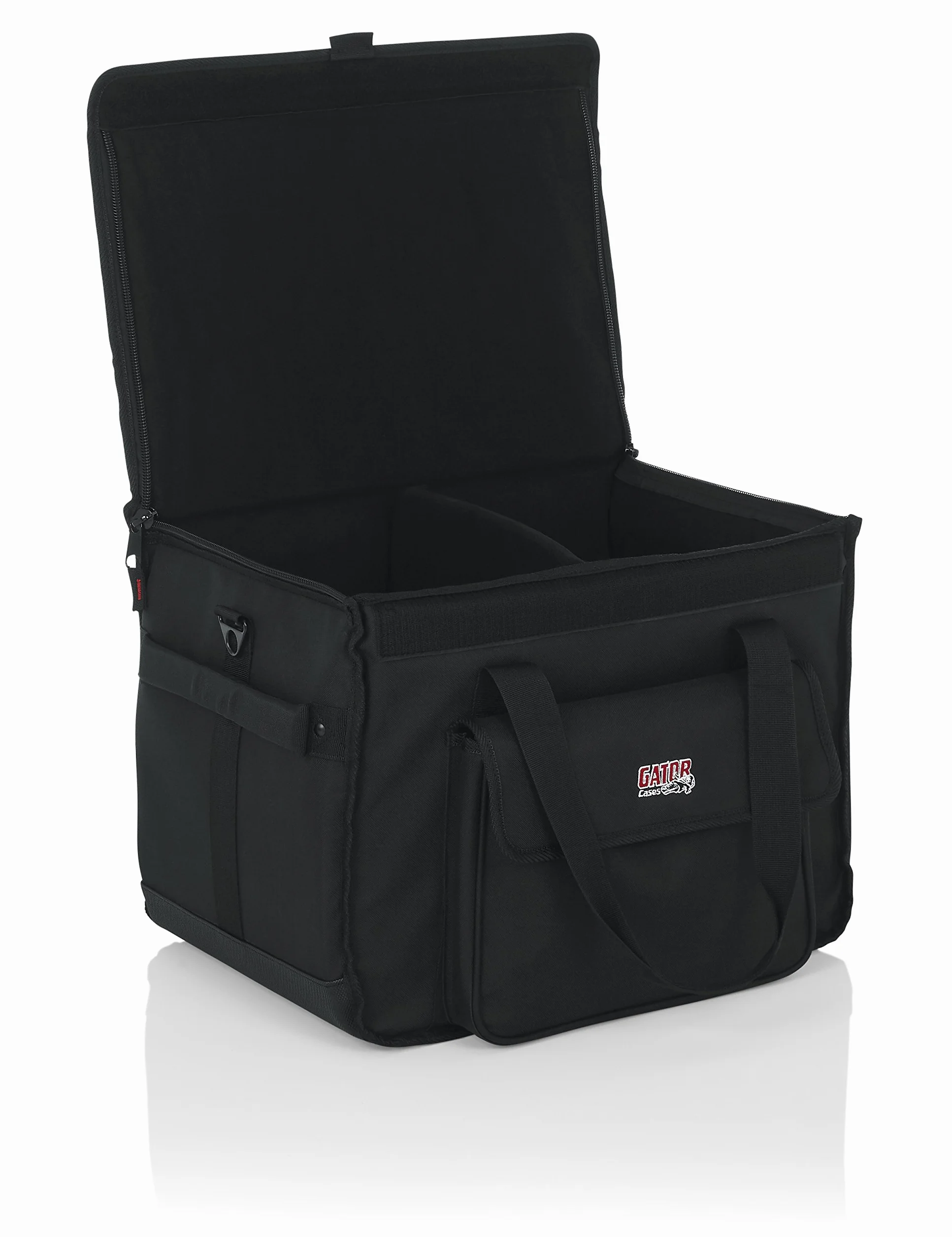 Gator Cases Studio Monitor Tote Bag Tiene capacidad para 2 monitores amplificados de hasta 5" de rango de controladores; se adapta a JBL, Mackie, KRK, y más (G-STUDIOMON1)