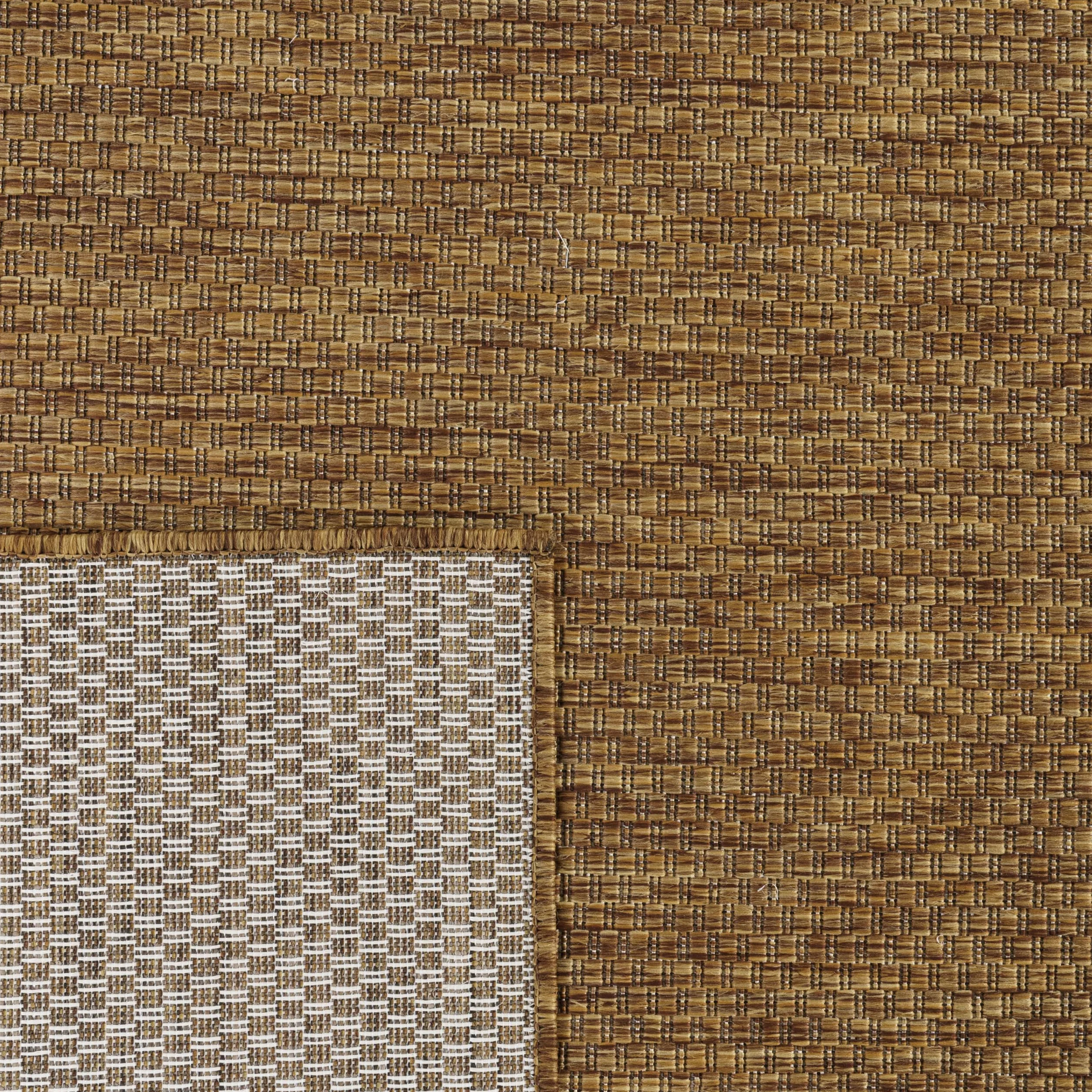 Paco Home Alfombra Exterior Interior 120x160 cm Café Jaspeado