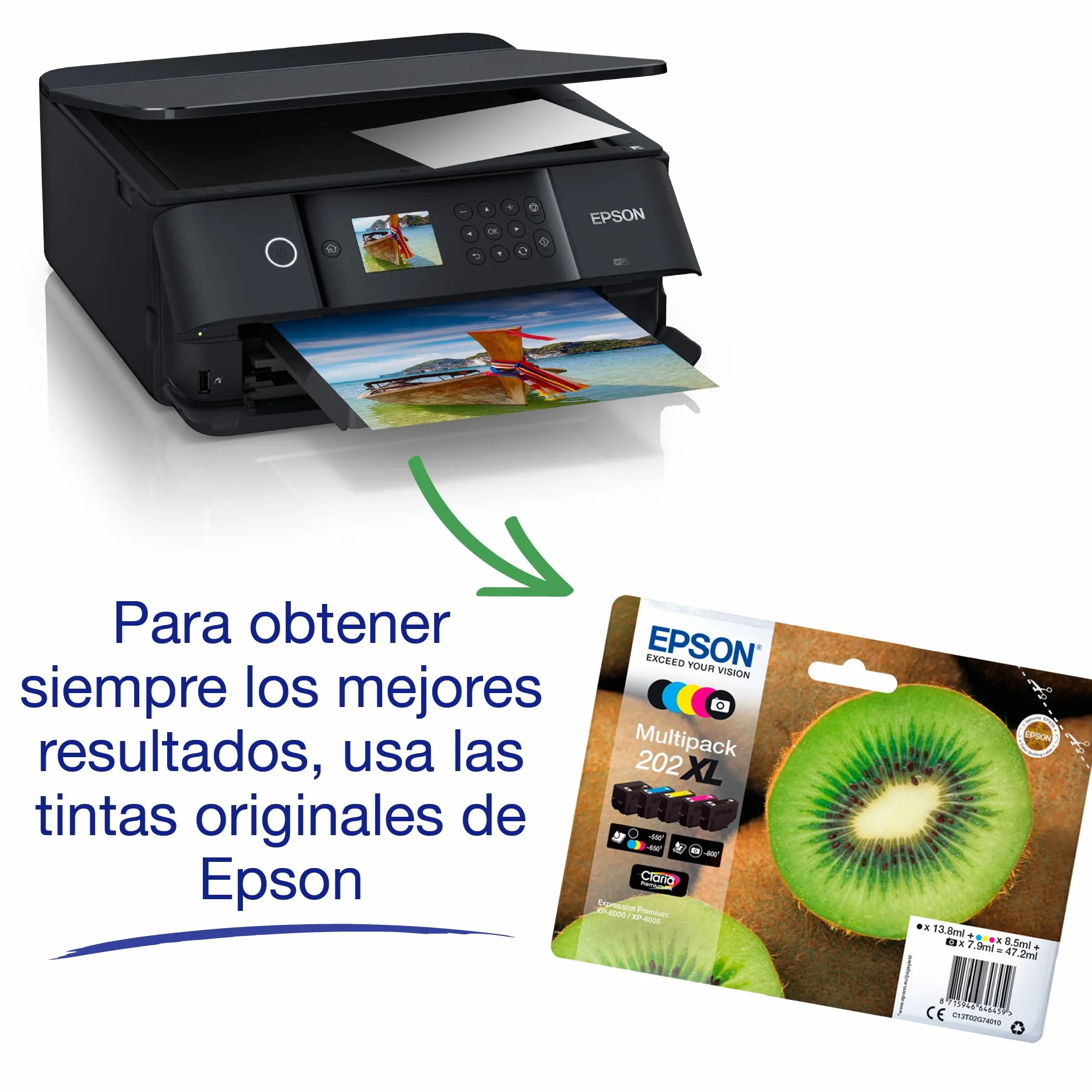 Epson Impresora de inyección de Tinta multifunción Expression Premium XP‑6100 A4 con conectividad inalámbrica