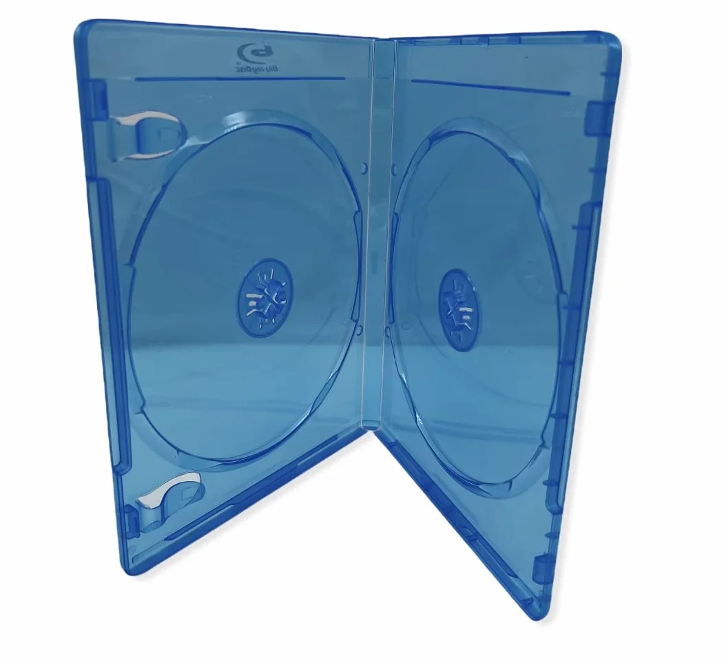 10 cajas de almacenamiento dobles (2) discos Blu-Ray de 11 mm con logotipo